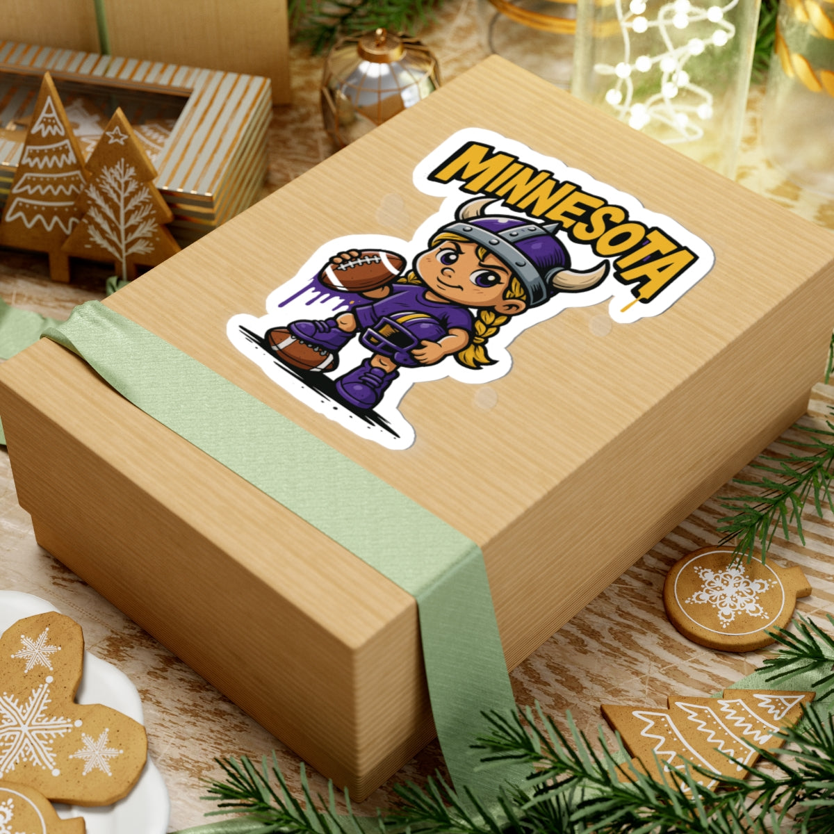 Minnesota Vikings Team Kiss-Cut Stickers | Team Spirit Decor, Laptop Decals, Gift for Fans, Customizable Stickers
