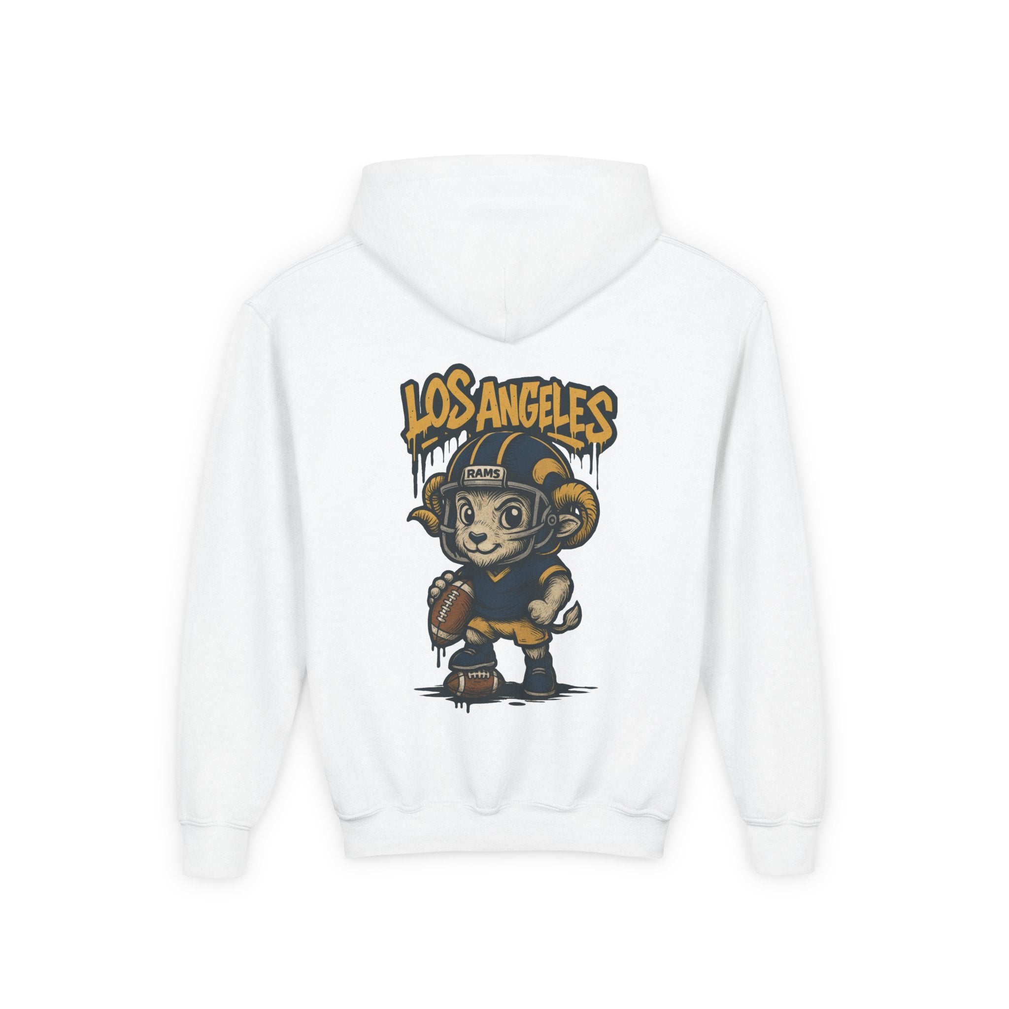 Los Angeles Rams Kids Sweatshirt – Baby Mascot Graffiti Hoodie