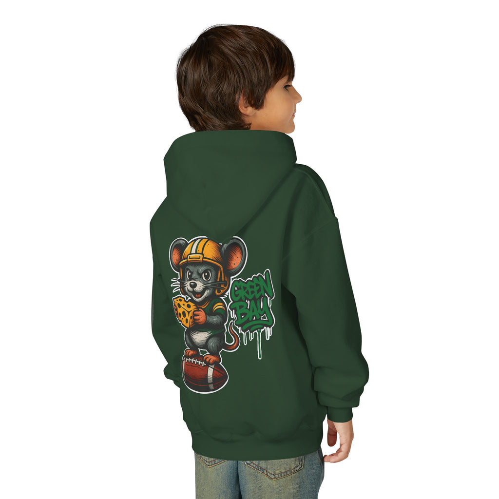 Green Bay Packers Kids Sweatshirt – Baby Mascot Graffiti Hoodie