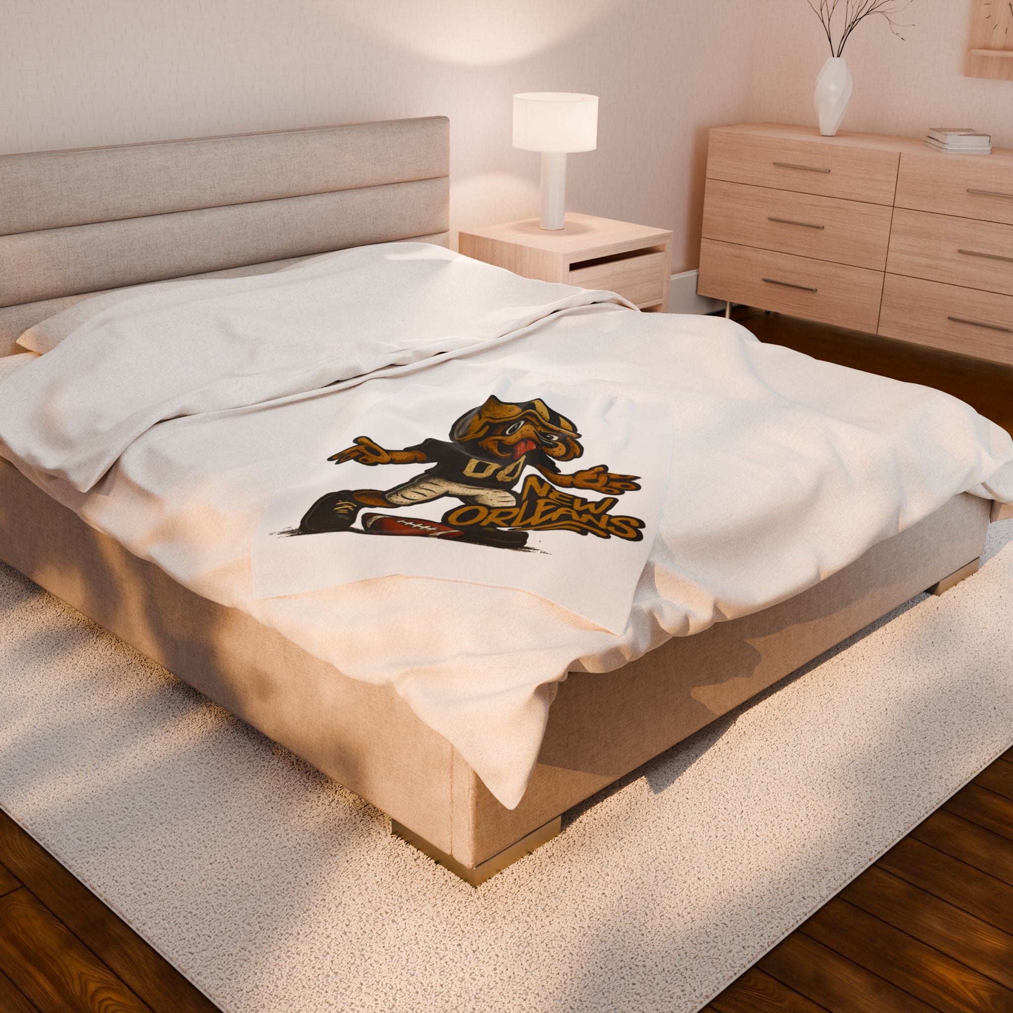 New Orleans Saints Velveteen Blanket