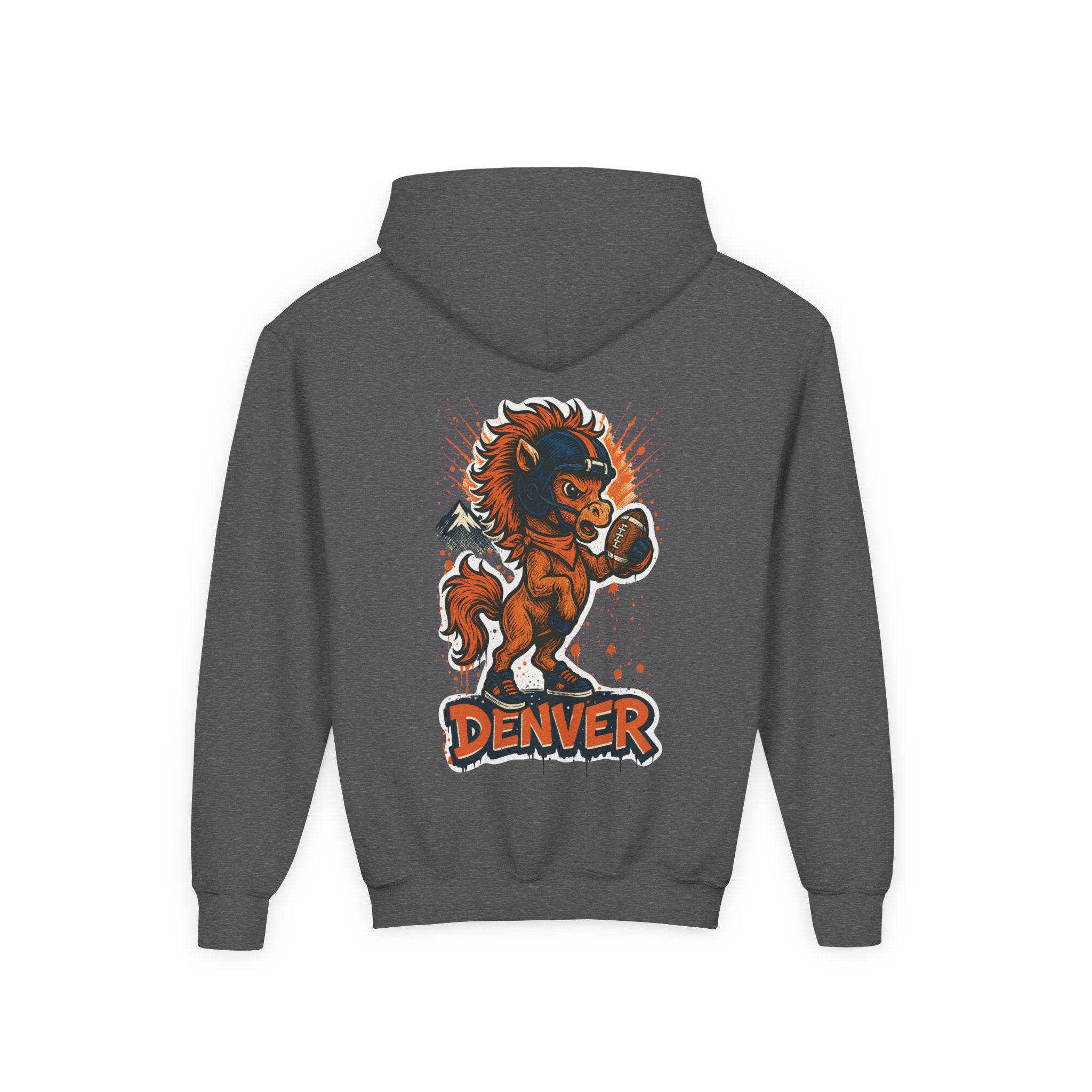 Denver Broncos Kids Sweatshirt – Baby Mascot Graffiti Hoodie