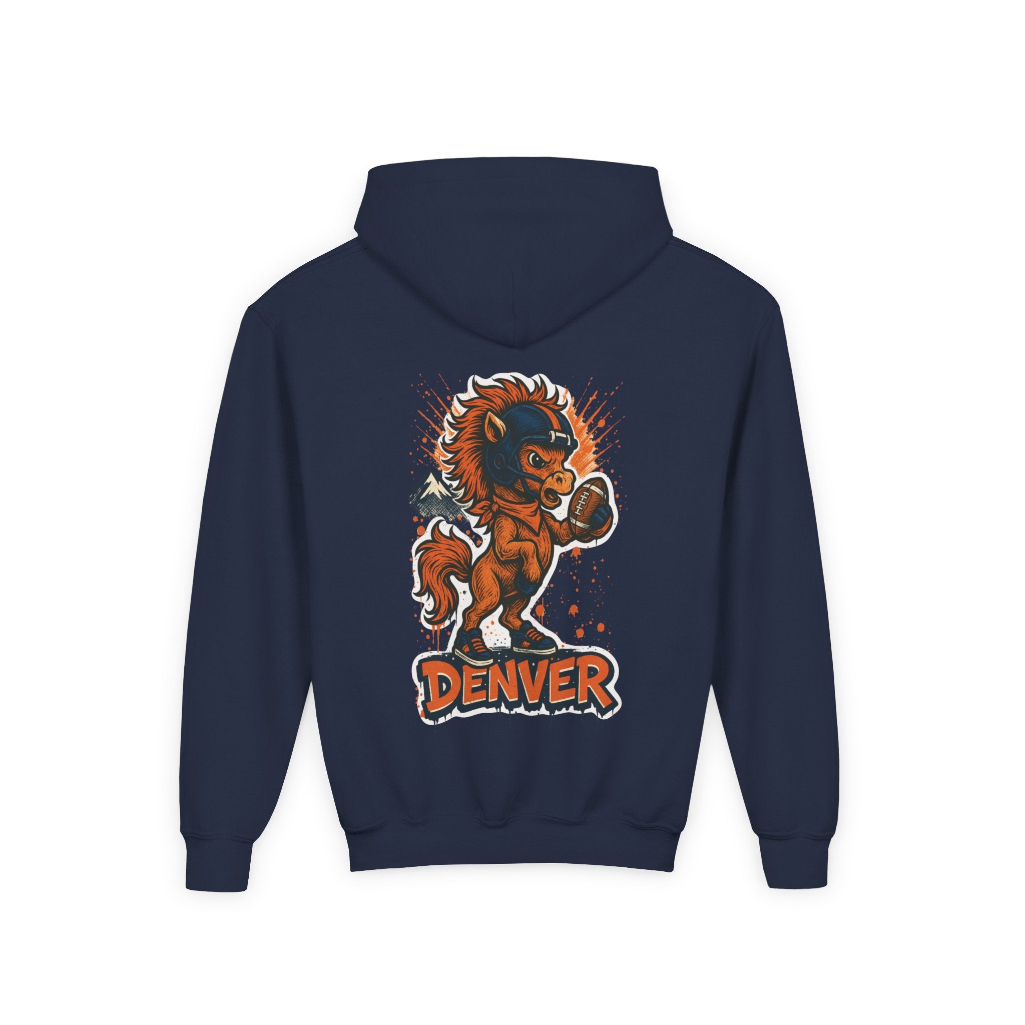 Denver Broncos Kids Sweatshirt – Baby Mascot Graffiti Hoodie