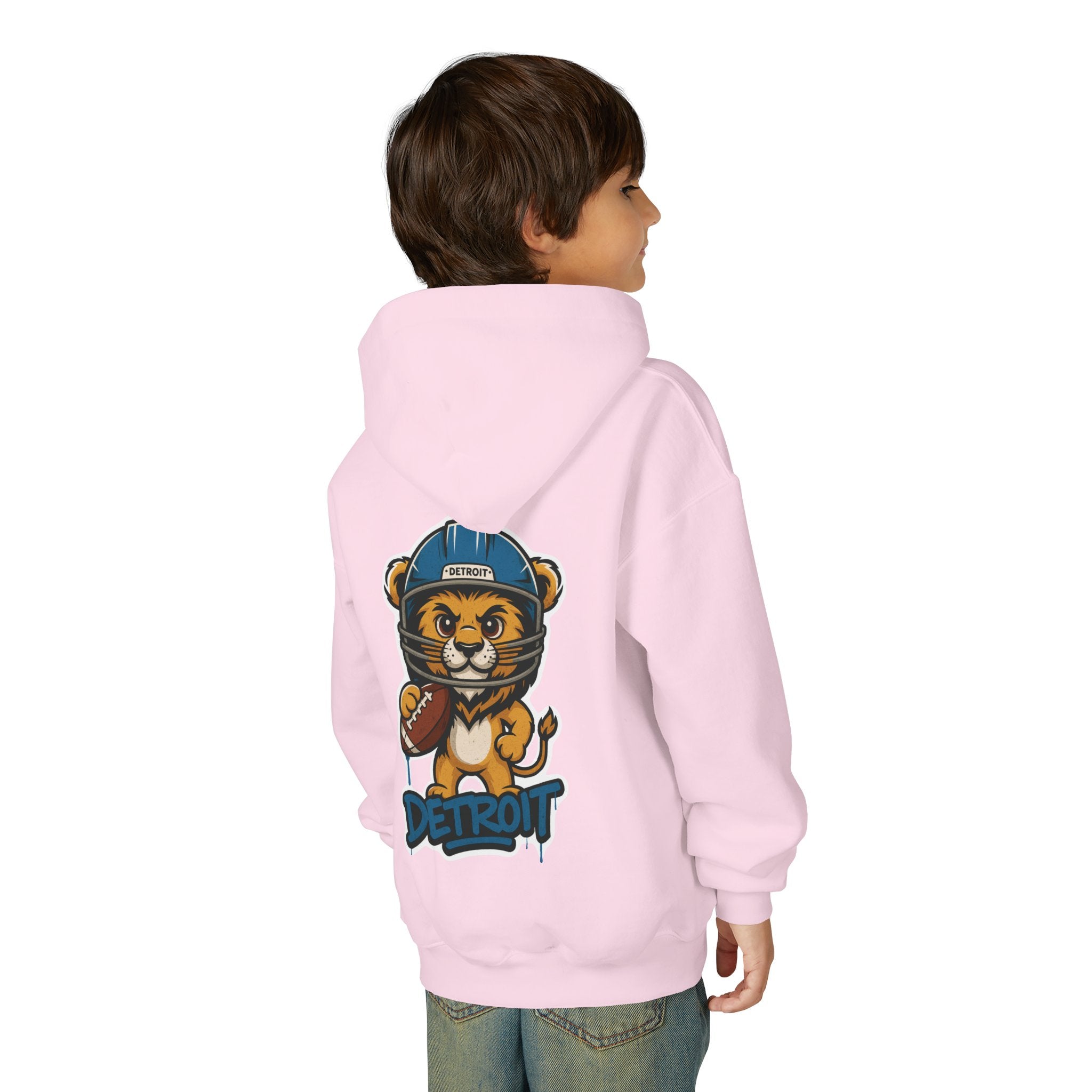 Detriot Lions Kids Sweatshirt – Baby Mascot Graffiti Hoodie