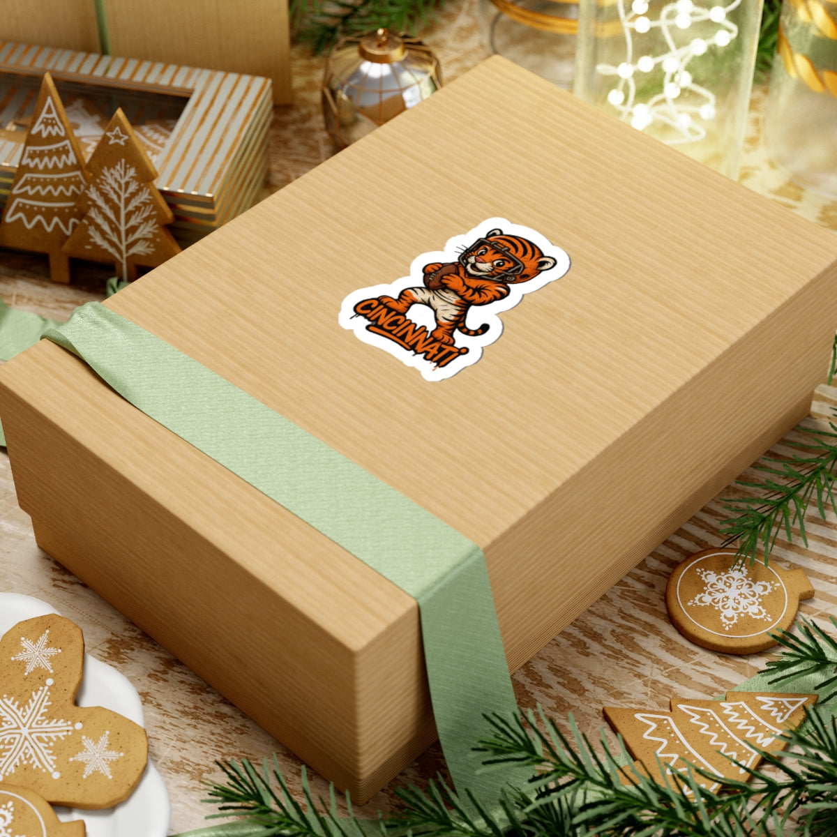 Cincinatti Bengals  Kiss-Cut Stickers | Team Spirit Decor, Laptop Decals, Gift for Fans, Customizable Stickers