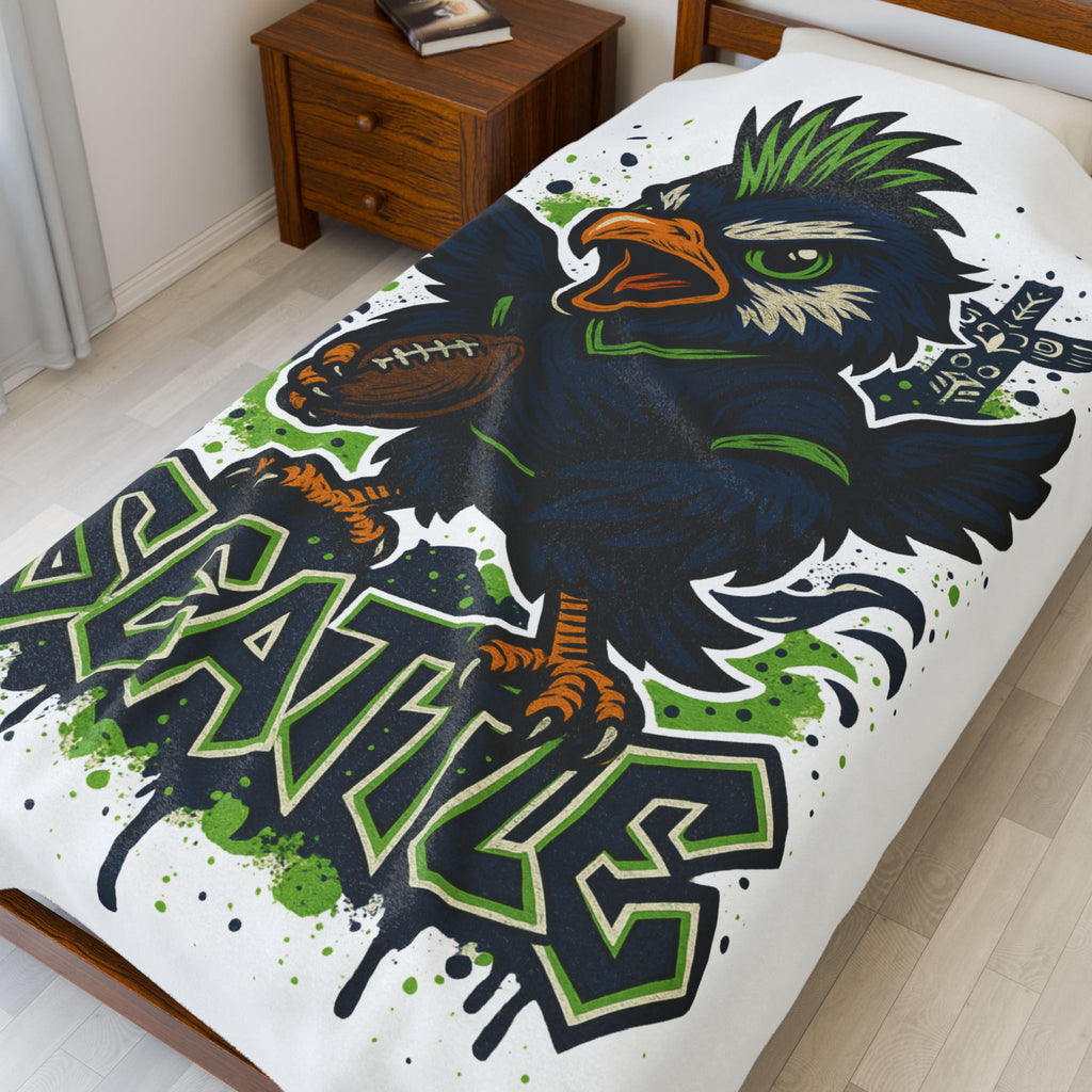 Seattle Seahawks Velveteen Blanket