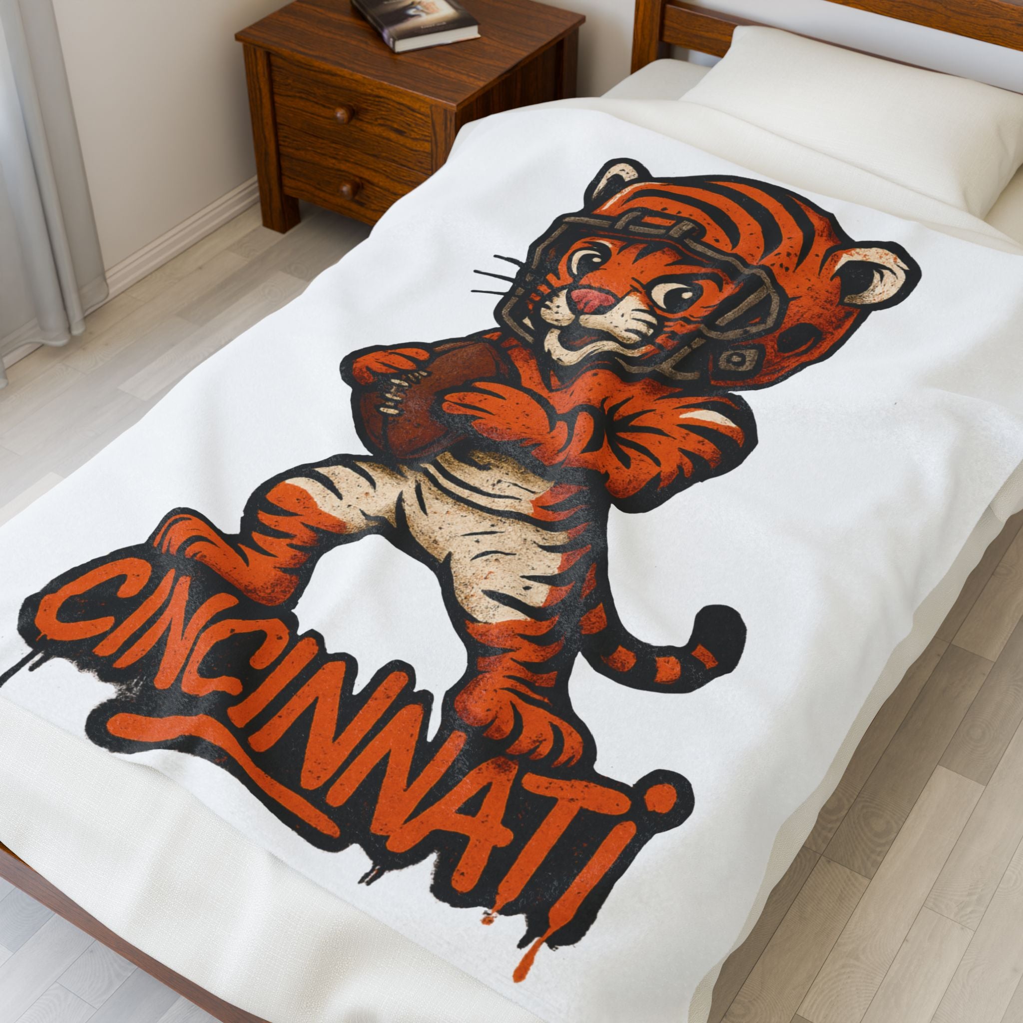 Cincinatti Bengals Velveteen Blanket