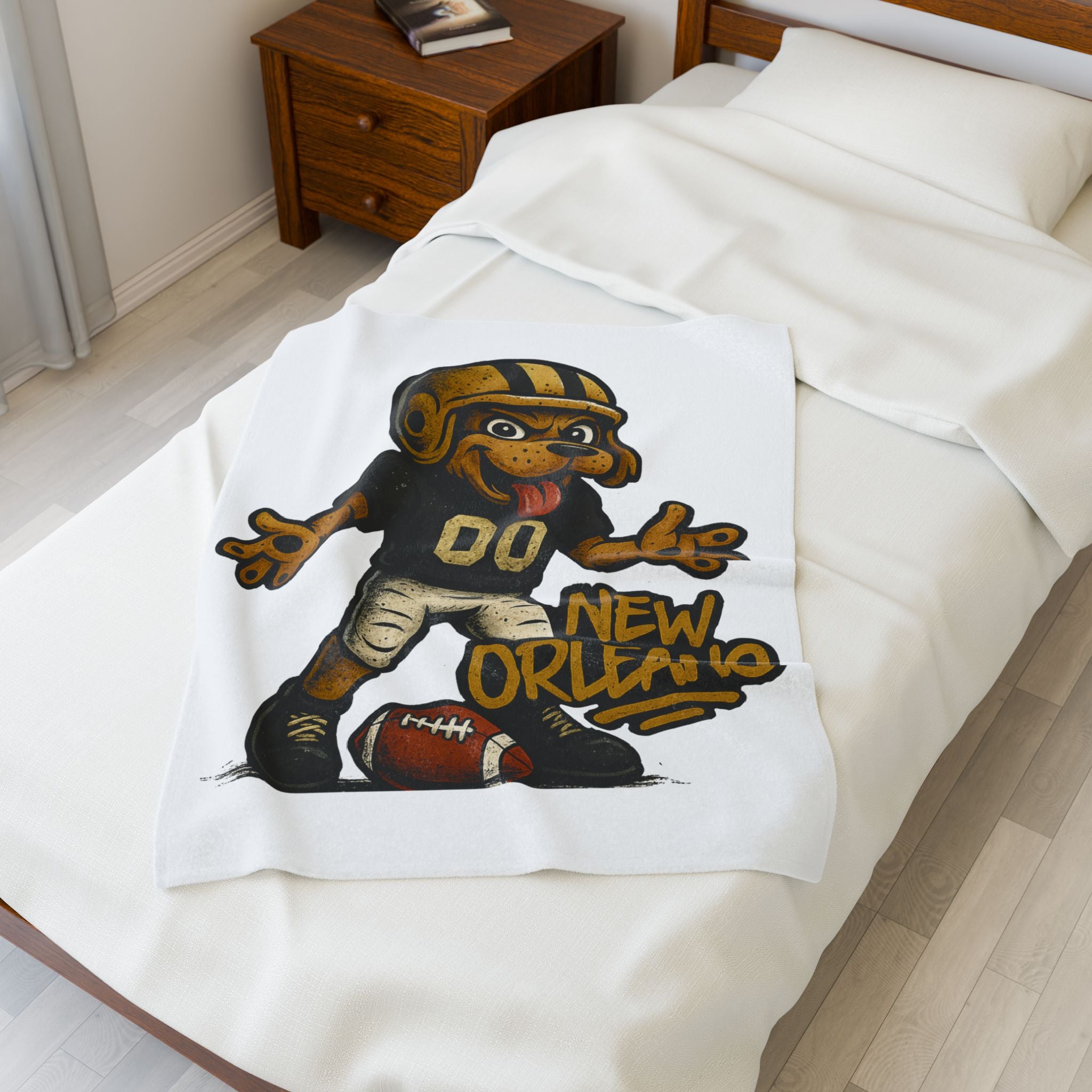 New Orleans Saints Velveteen Blanket