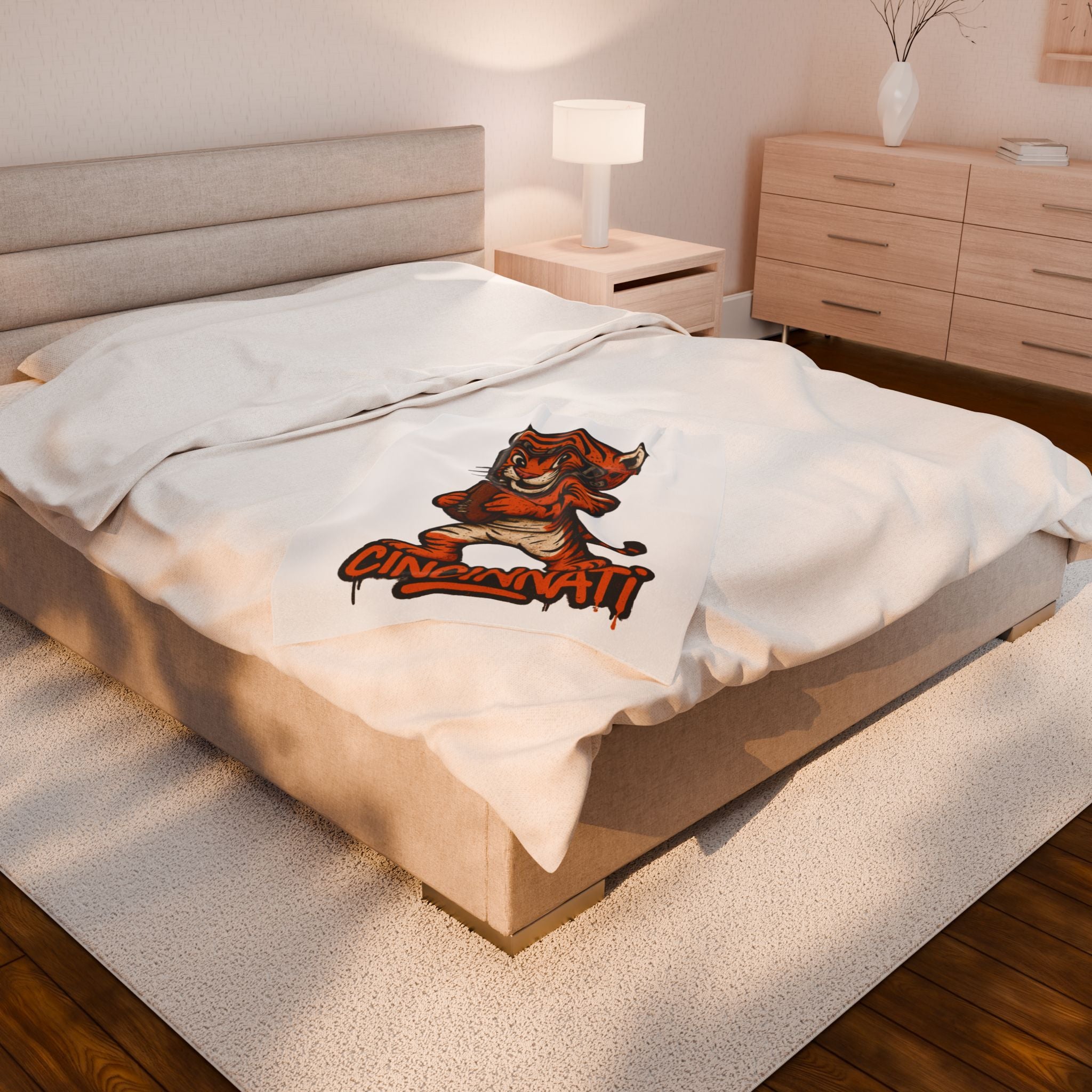 Cincinatti Bengals Velveteen Blanket
