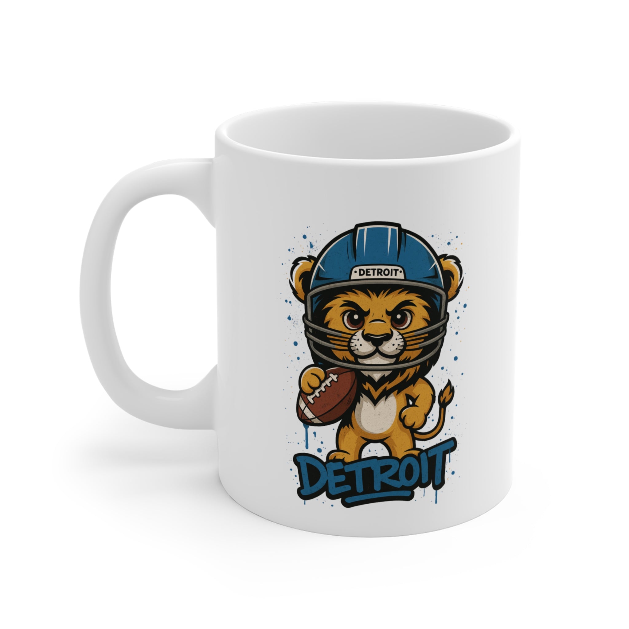 Detroit Lions Mug - 11oz Ceramic Coffee Cup for Fans
