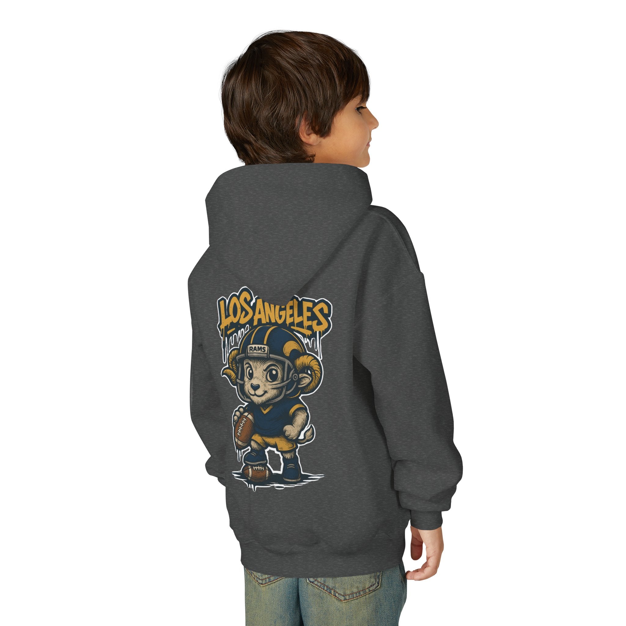 Los Angeles Rams Kids Sweatshirt – Baby Mascot Graffiti Hoodie