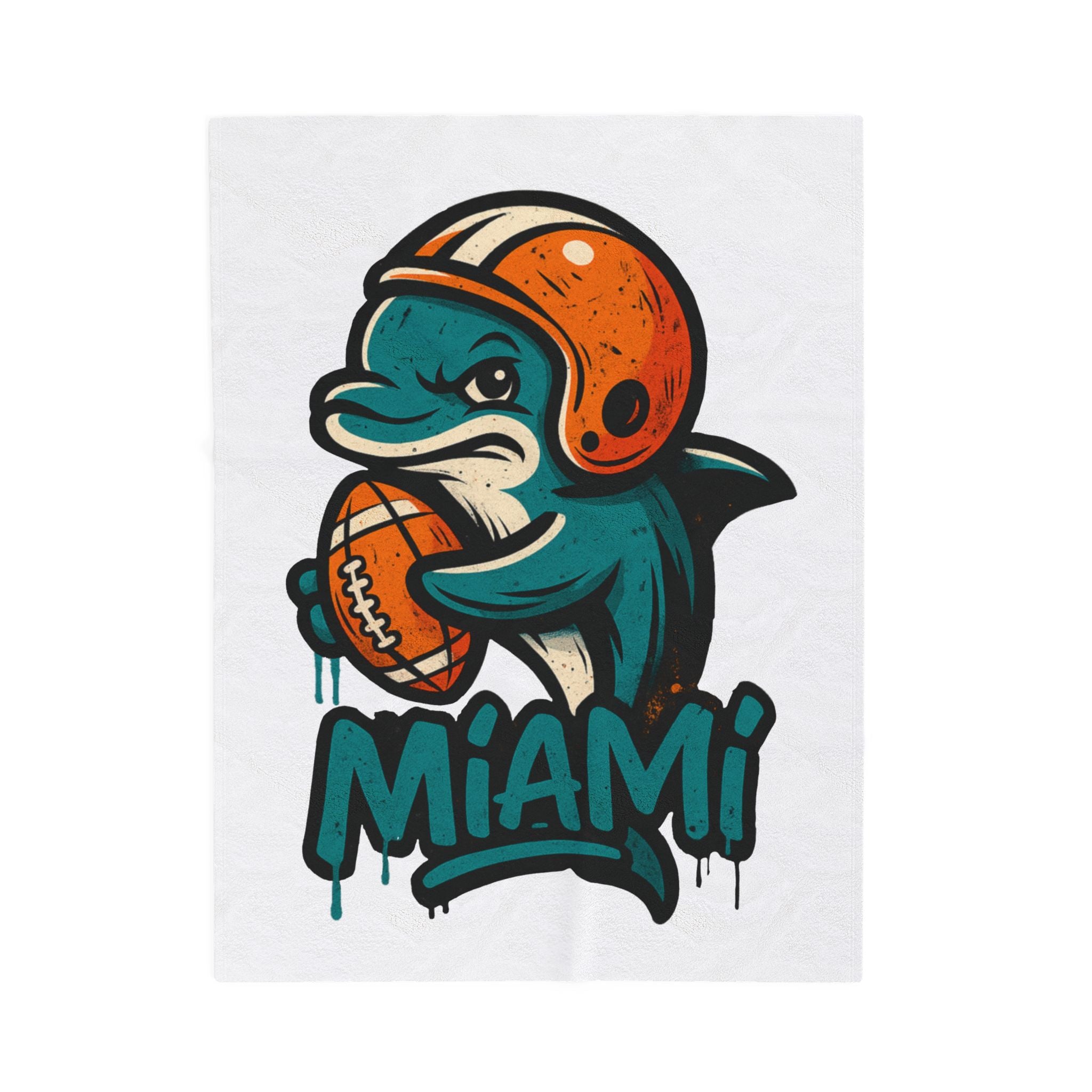 Miami Dolphins Velveteen Blanket