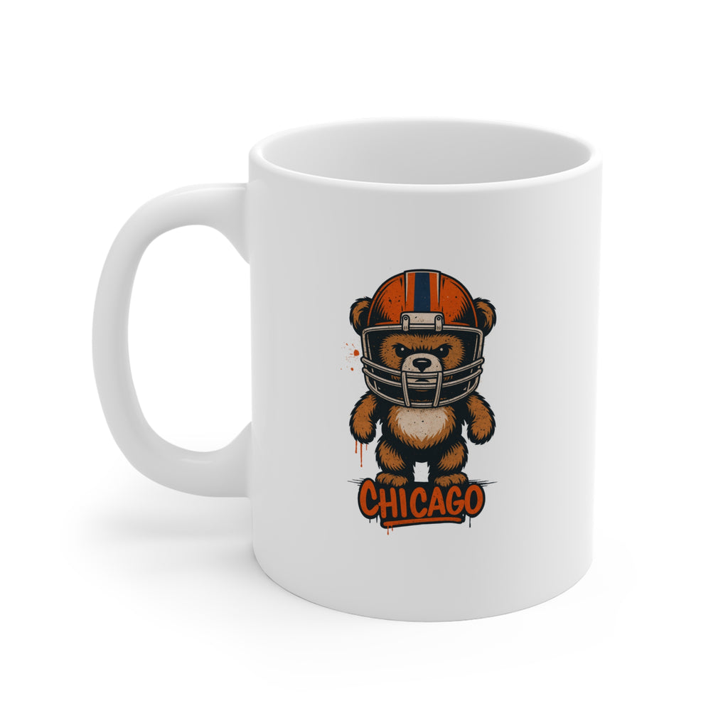 Chicago Bears Mug - 11oz Ceramic Coffee Cup for Fans