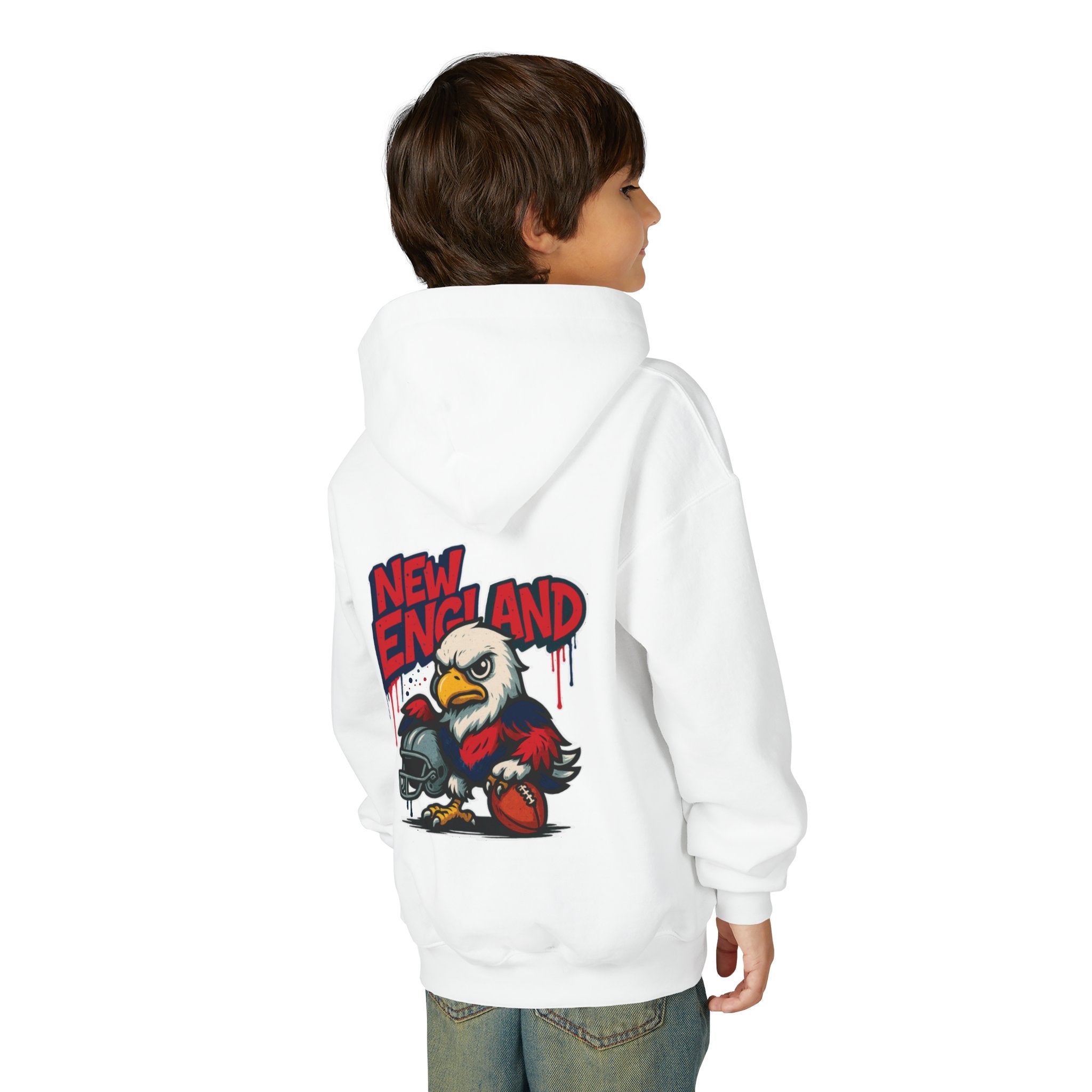 New England Patriots Kids  Sweatshirt – Baby Mascot Graffiti Hoodie