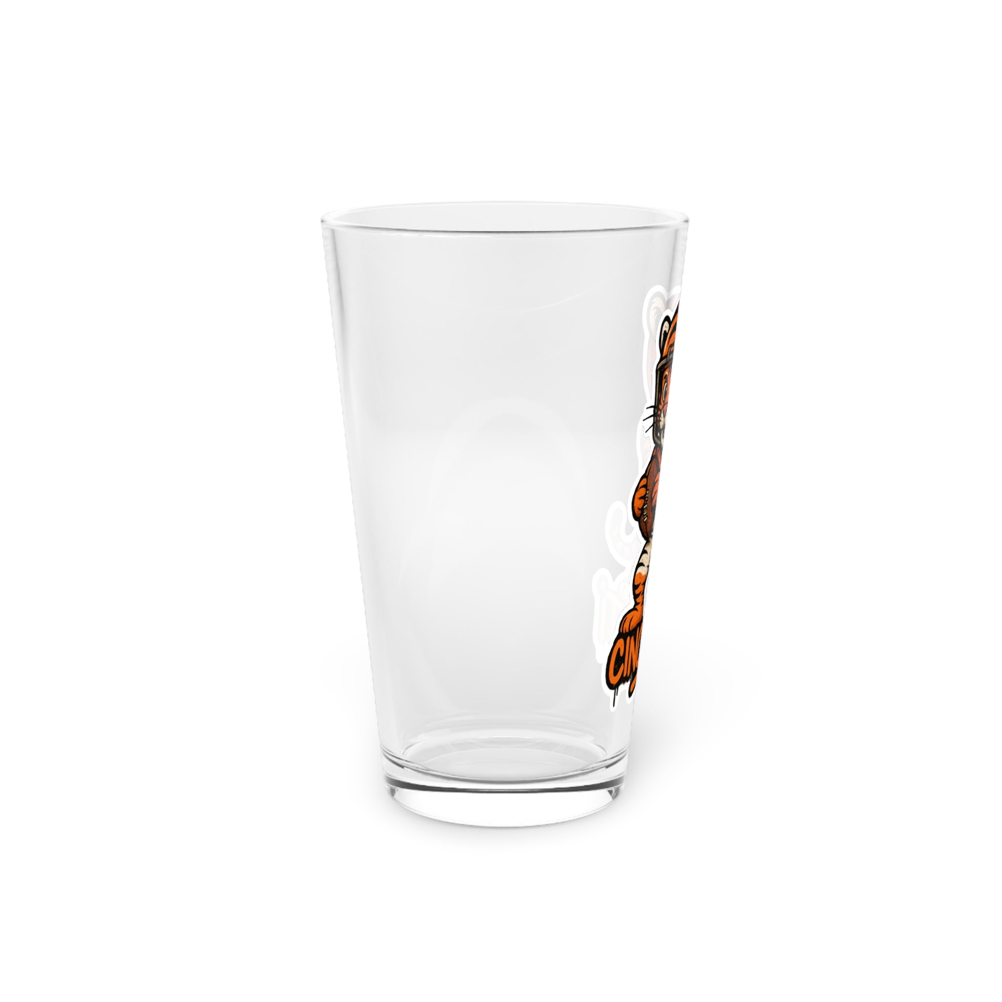Cincinnati Bengals Pint Glass, 16oz Beer Cup, Sports Fan Gift, Custom Drinkware, Tailgating Accessory, Party Glass
