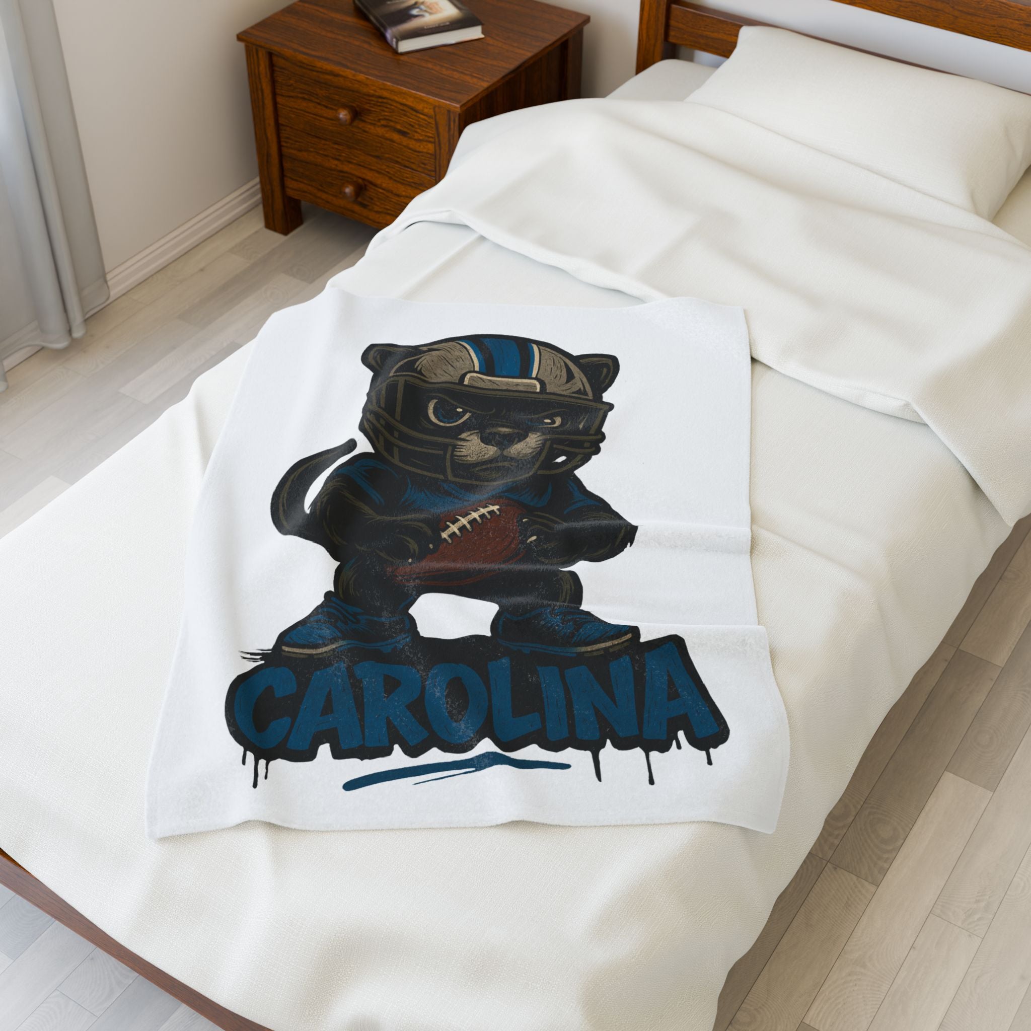 North Carolina Panthers Velveteen Blanket