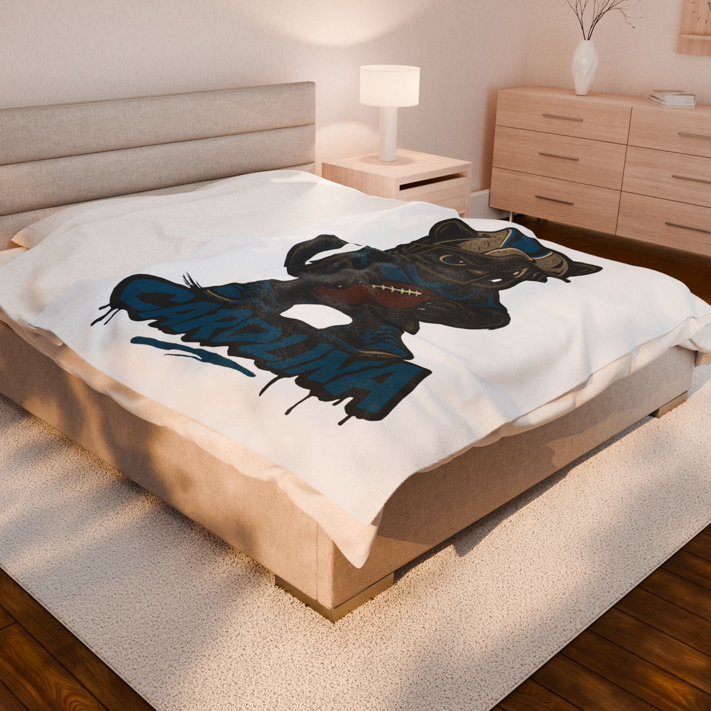 North Carolina Panthers Velveteen Blanket