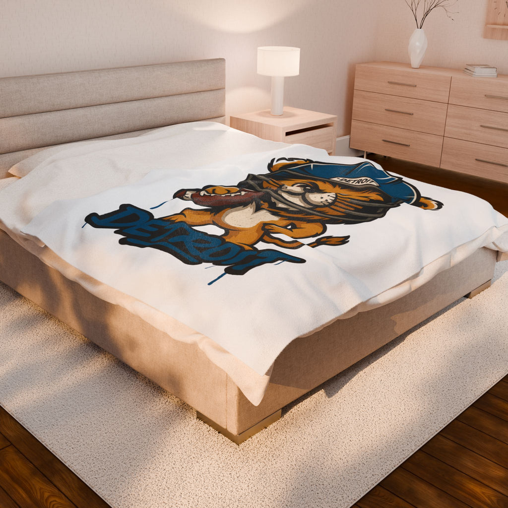 Detroit Lions Velveteen Blanket