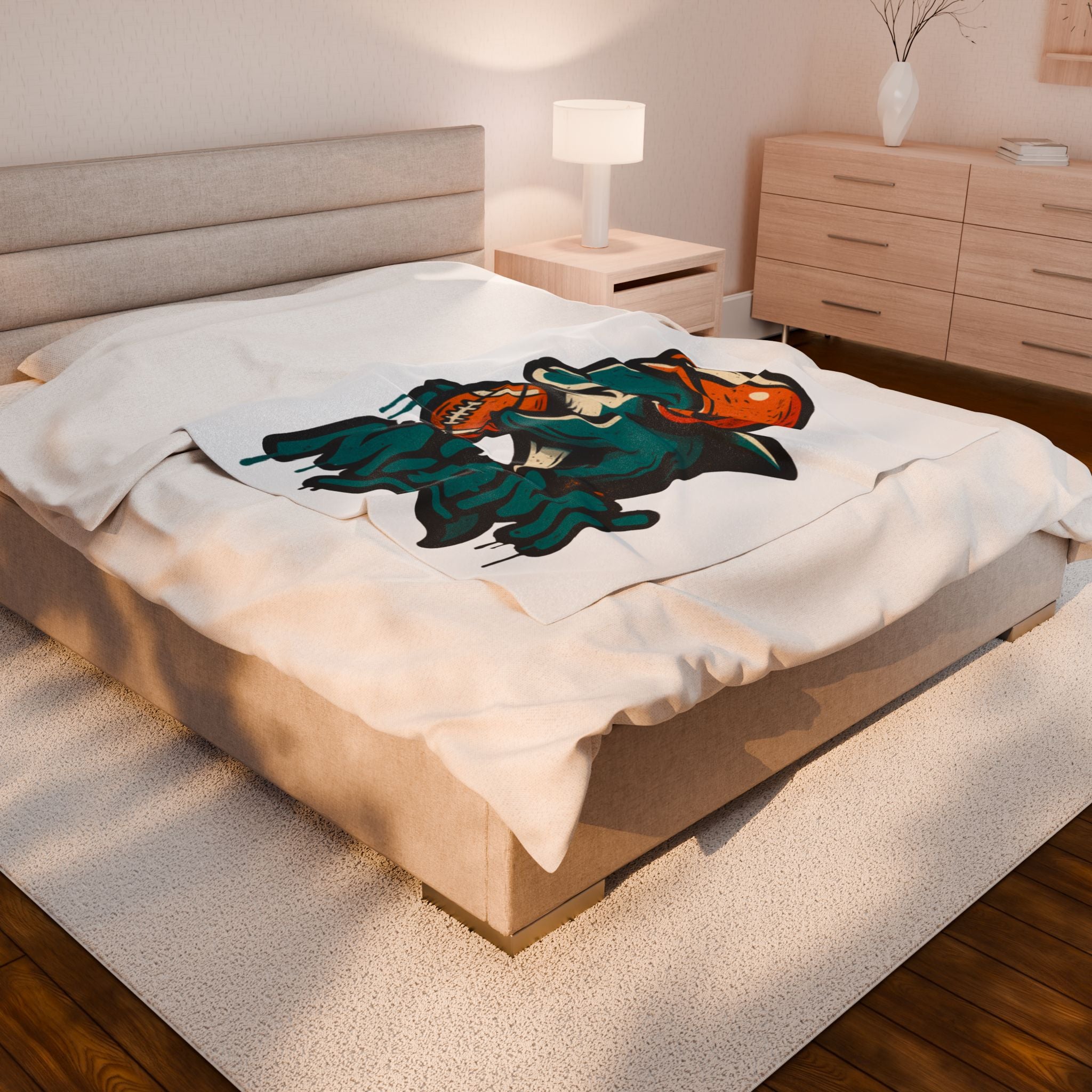 Miami Dolphins Velveteen Blanket