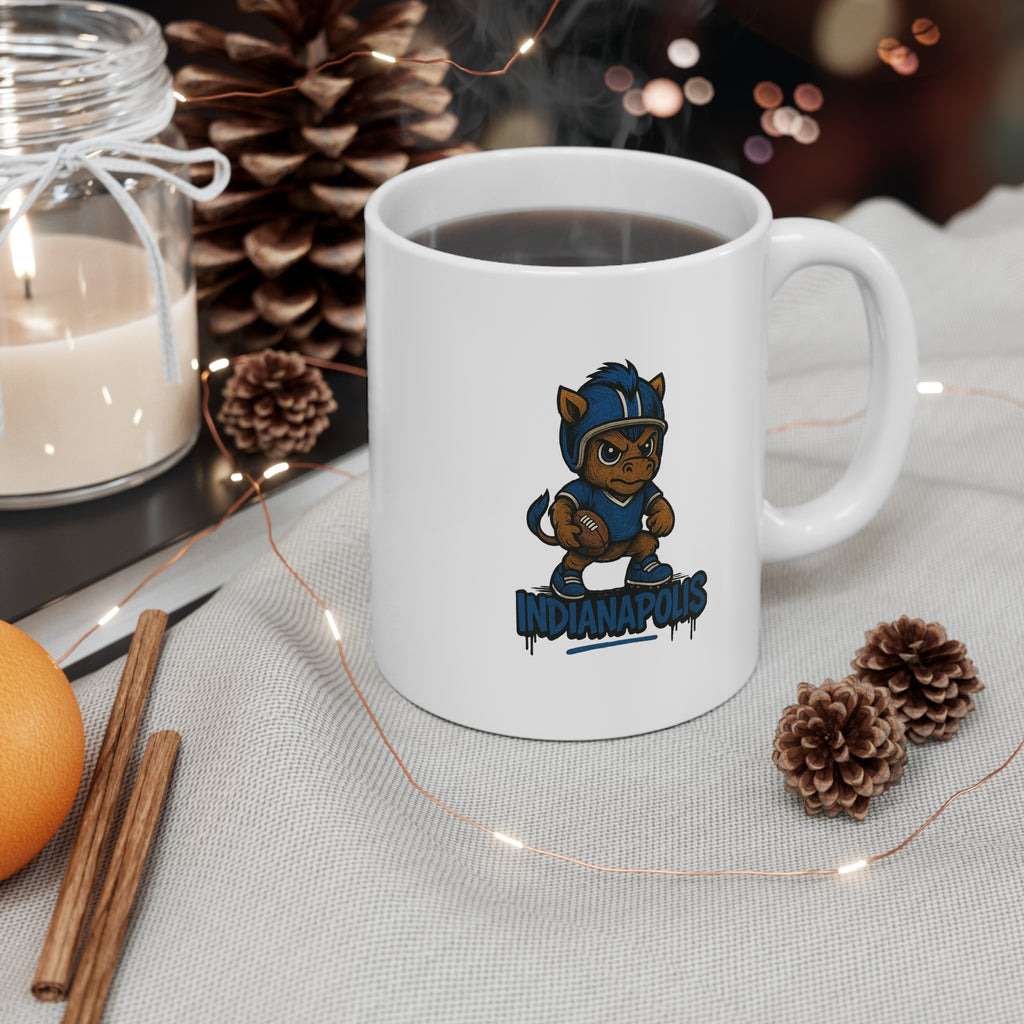 Indianapolis Colts Mug - 11oz Ceramic Coffee Cup for Fans