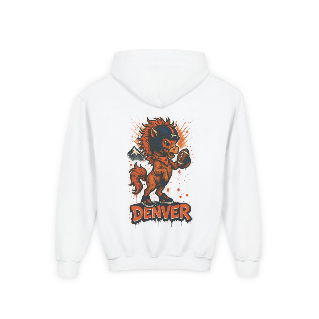 Denver Broncos Kids Sweatshirt – Baby Mascot Graffiti Hoodie
