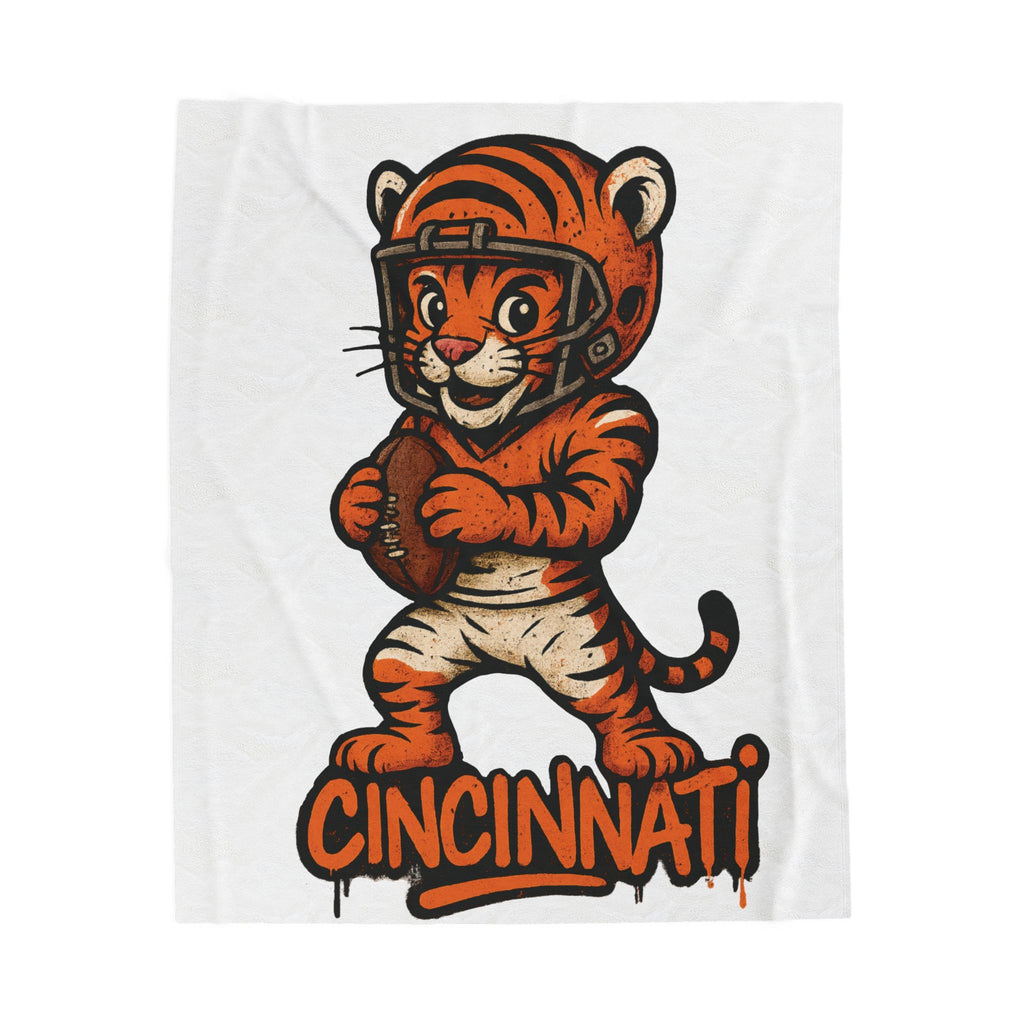 Cincinatti Bengals Velveteen Blanket