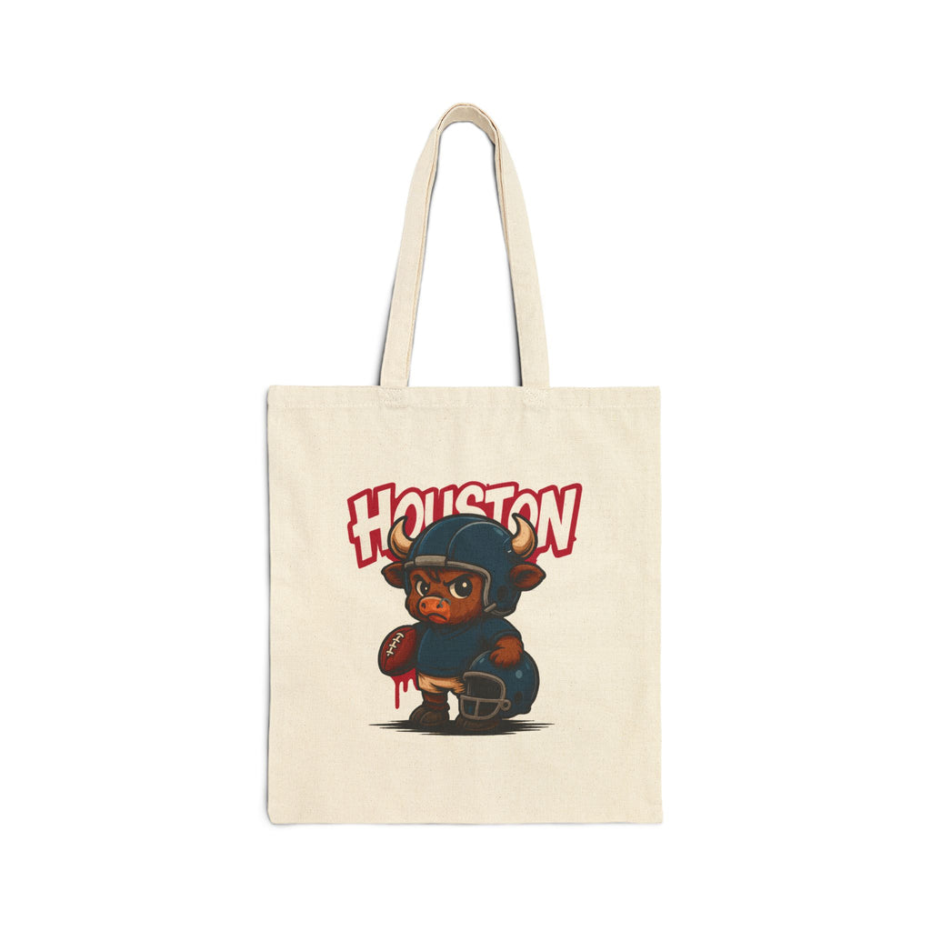 Houston Texans Mascot Tote Bag — Cute Sports Canvas Tote for Fans