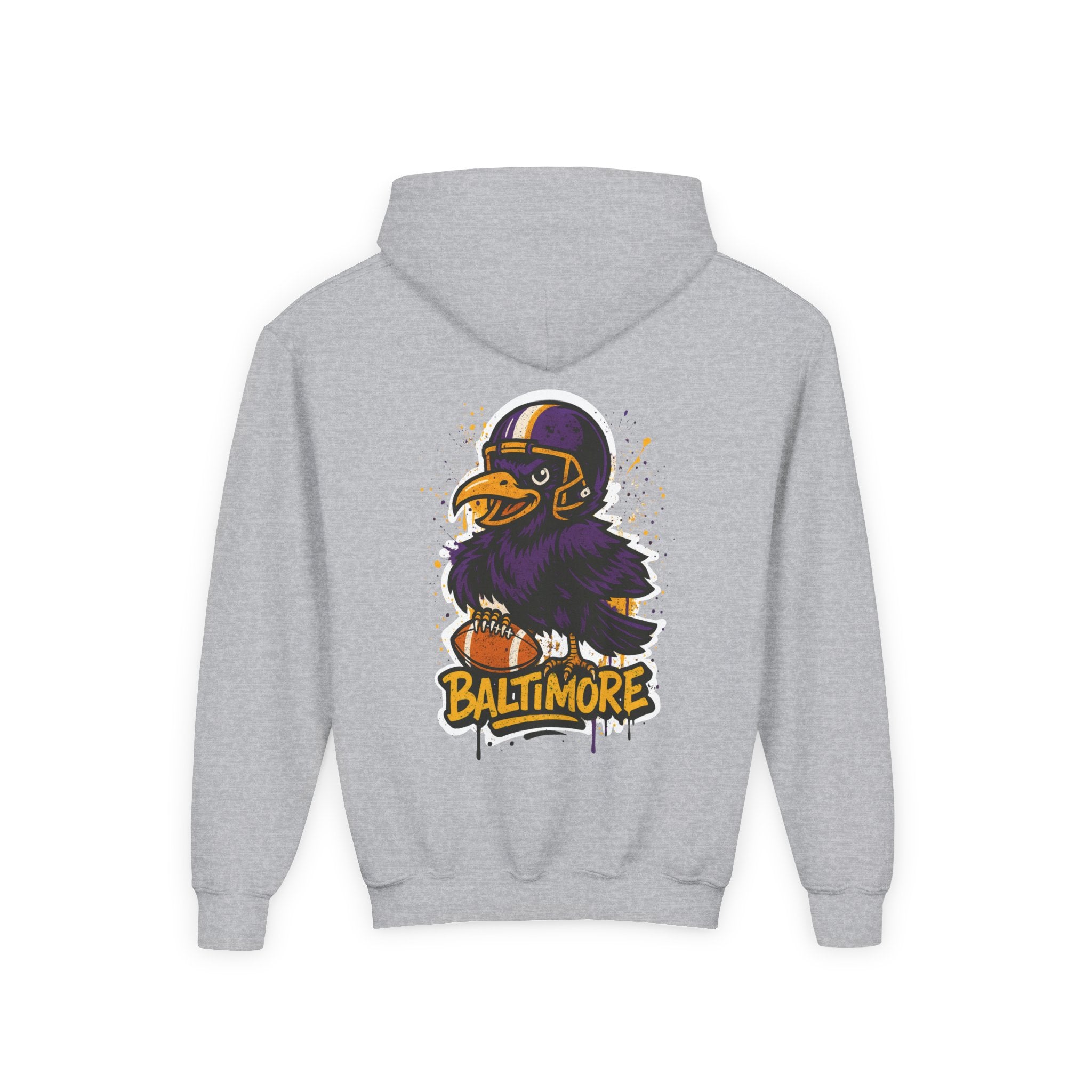 Baltimore Ravens Kids Sweatshirt – Baby Mascot Graffiti Hoodie