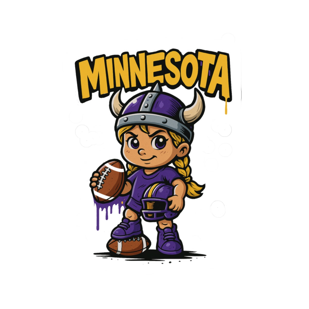 Minnesota Vikings Team Kiss-Cut Stickers | Team Spirit Decor, Laptop Decals, Gift for Fans, Customizable Stickers