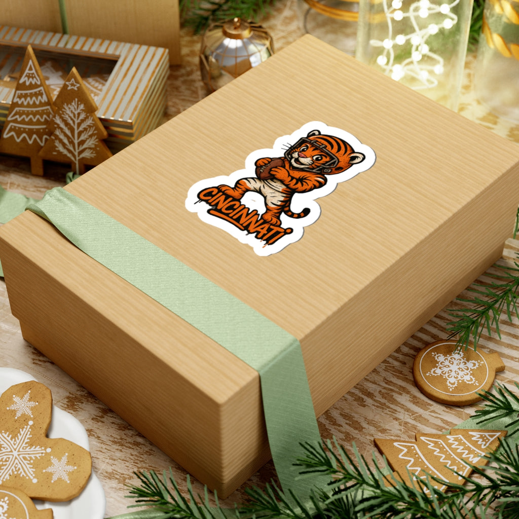 Cincinatti Bengals  Kiss-Cut Stickers | Team Spirit Decor, Laptop Decals, Gift for Fans, Customizable Stickers