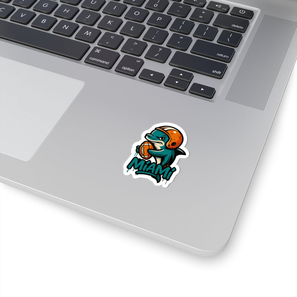 Miami Dolphins Team Kiss-Cut Stickers | Team Spirit Decor, Laptop Decals, Gift for Fans, Customizable Stickers