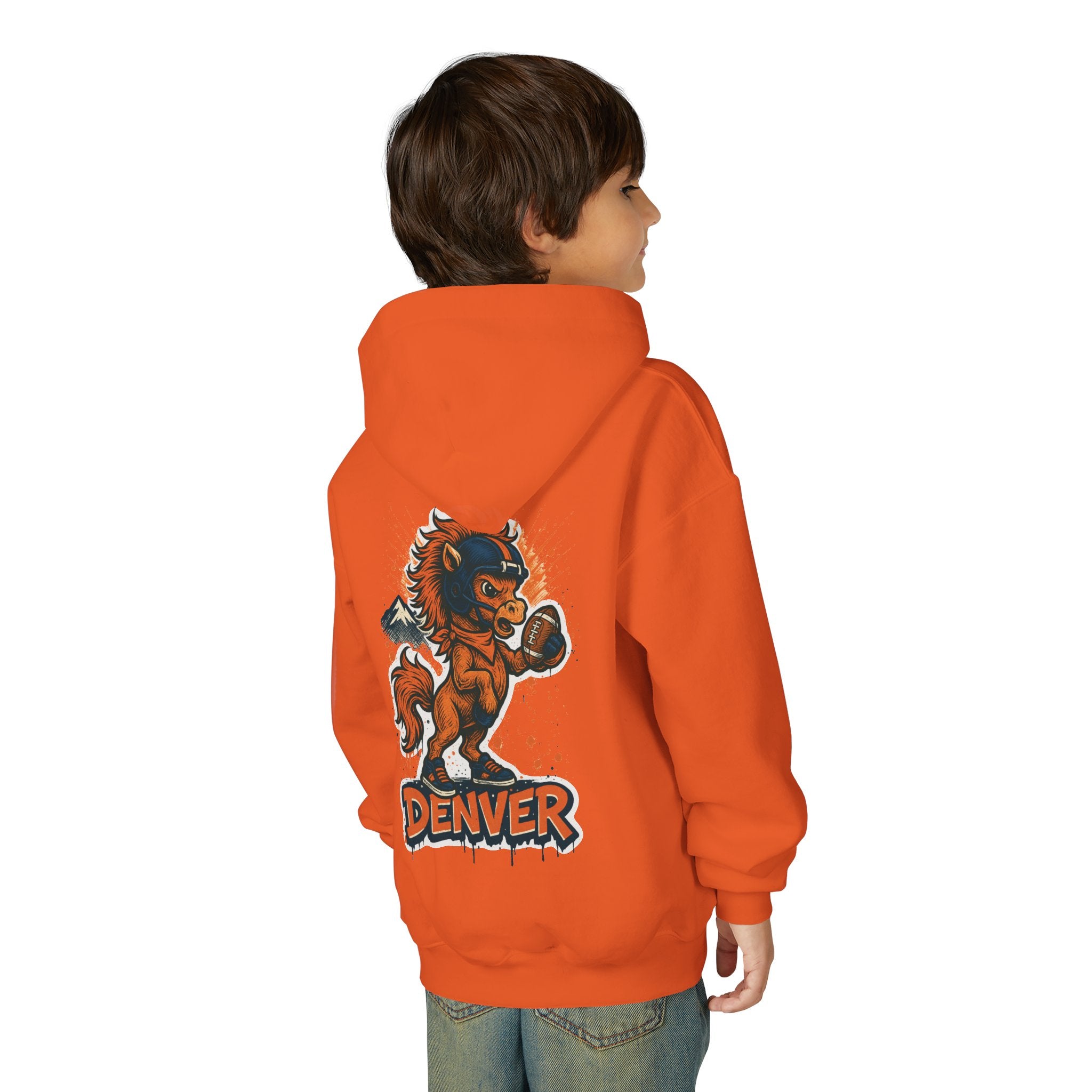 Denver Broncos Kids Sweatshirt – Baby Mascot Graffiti Hoodie