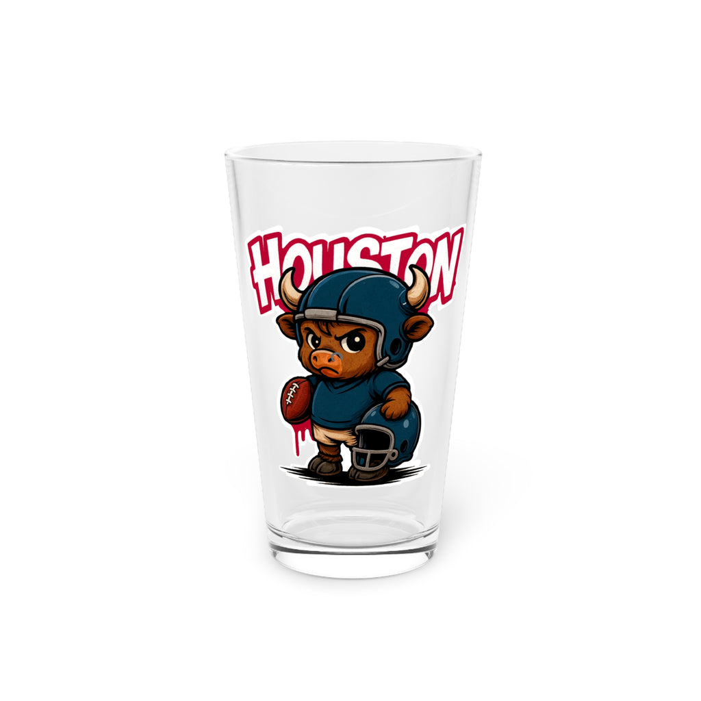 Houston Texans Pint Glass, 16oz Beer Cup, Sports Fan Gift, Custom Drinkware, Tailgating Accessory, Party Glass
