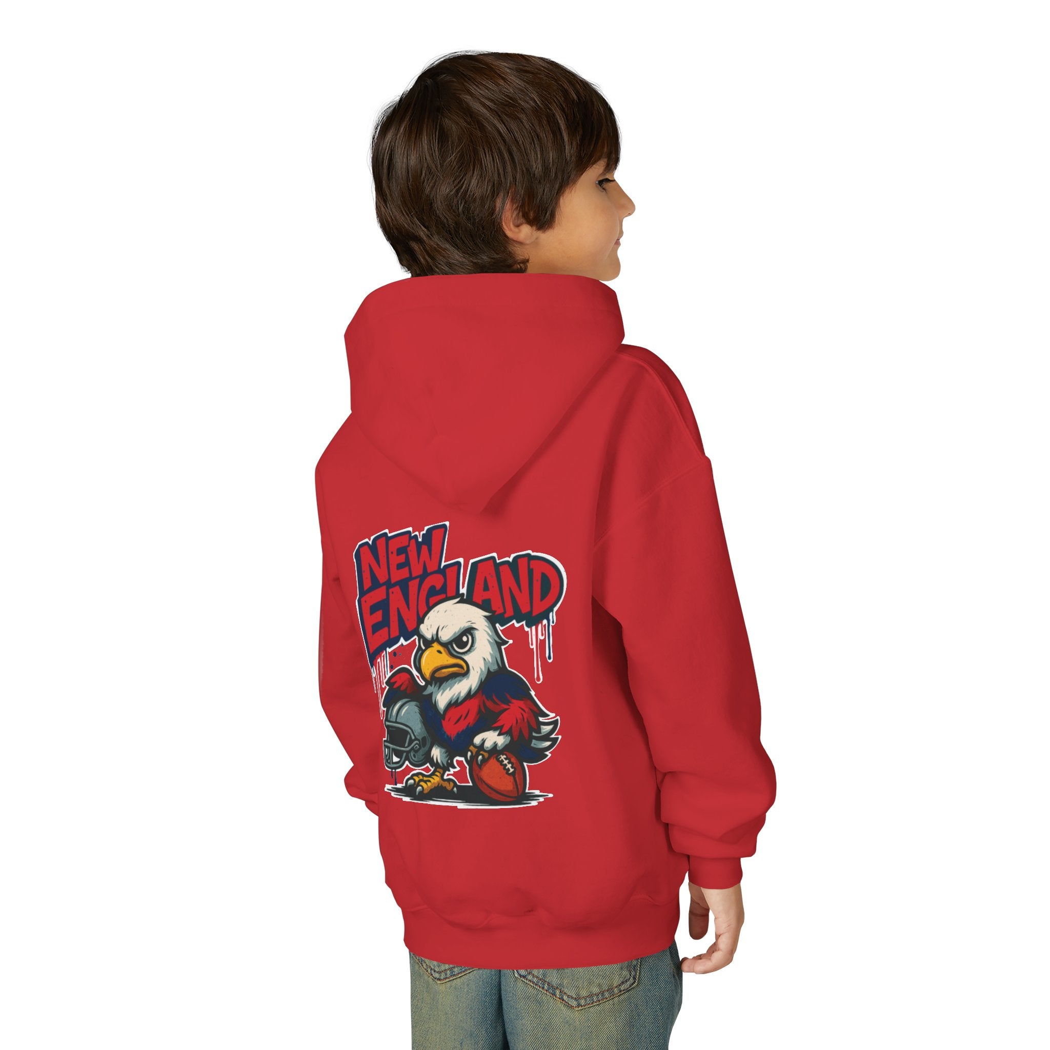 New England Patriots Kids  Sweatshirt – Baby Mascot Graffiti Hoodie