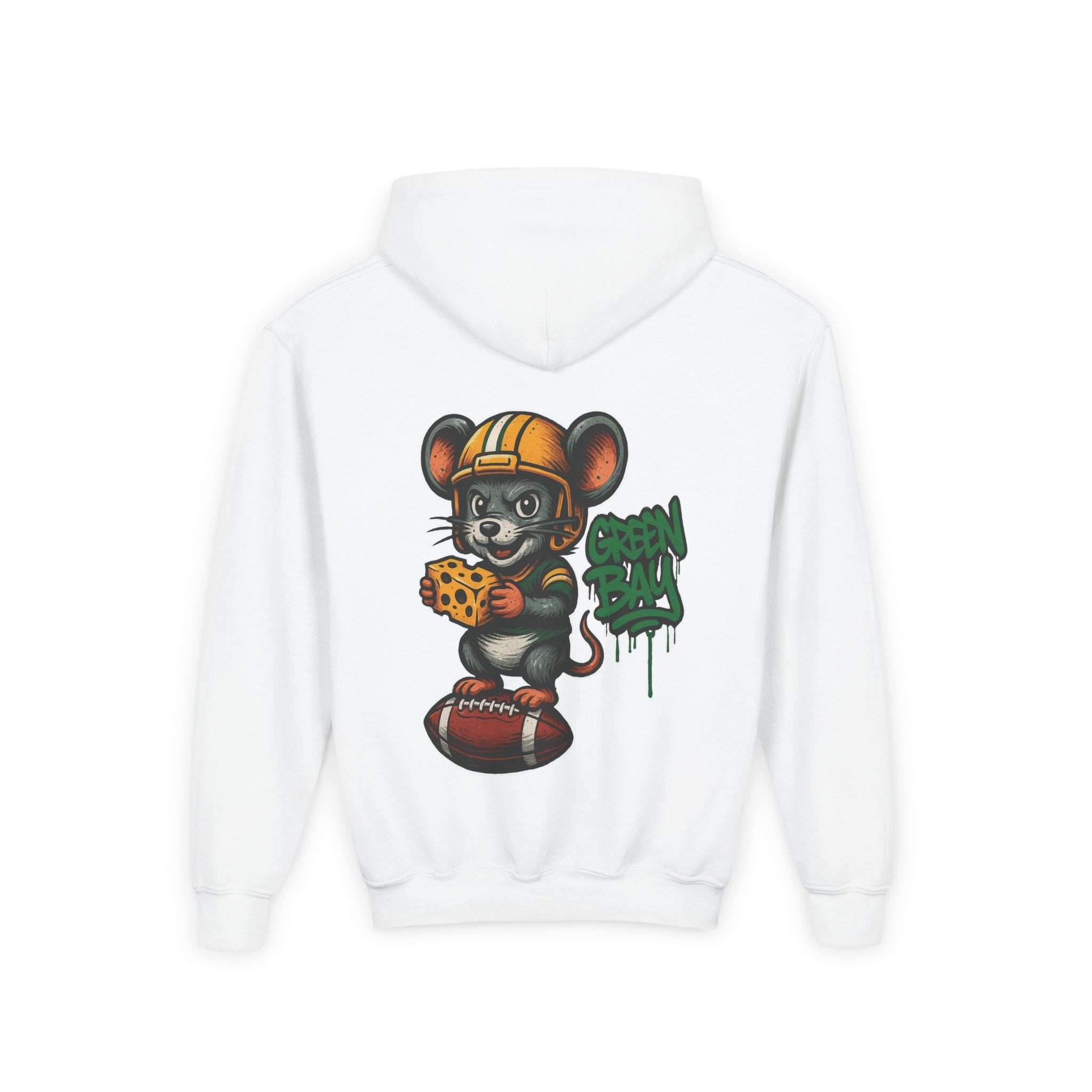 Green Bay Packers Kids Sweatshirt – Baby Mascot Graffiti Hoodie
