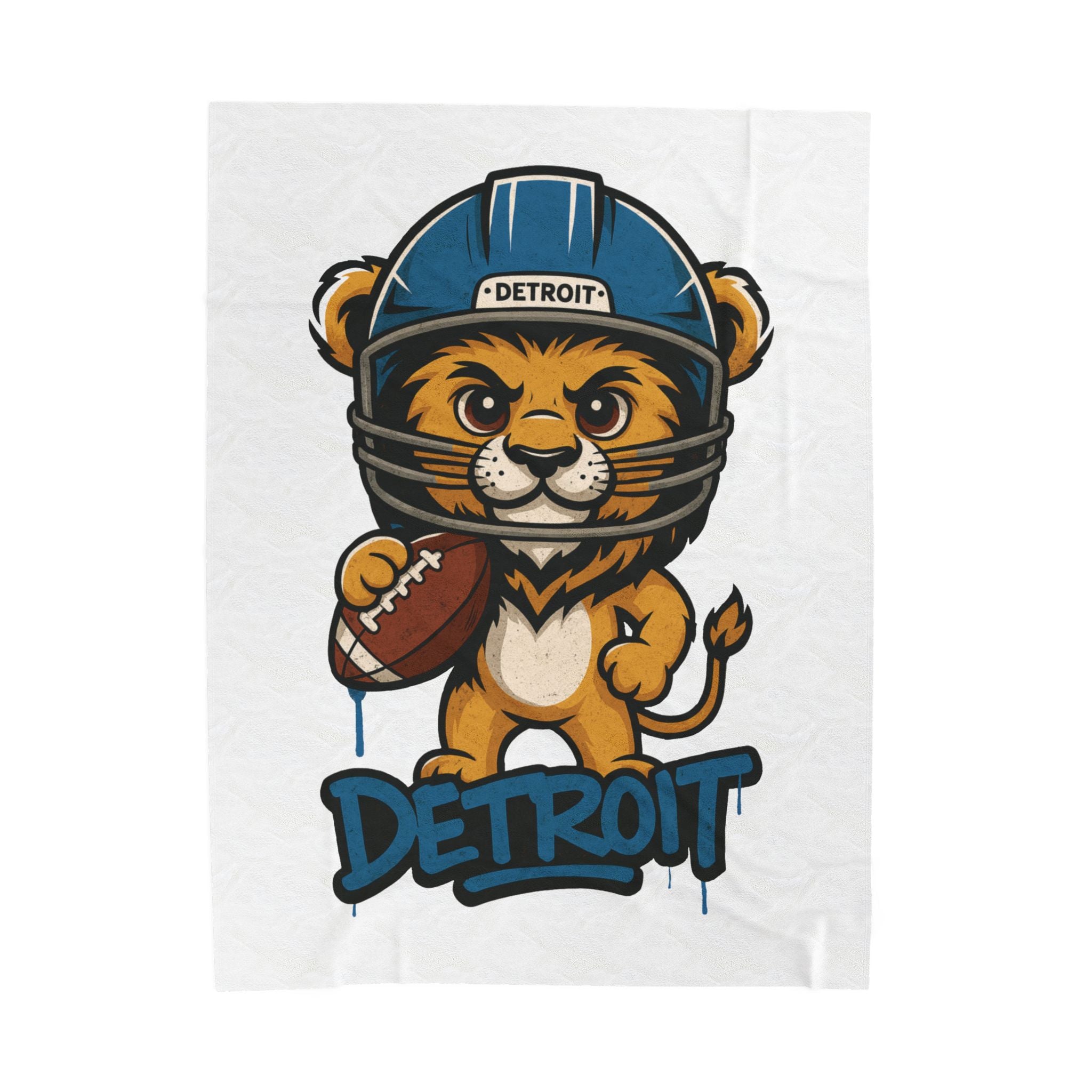 Detroit Lions Velveteen Blanket