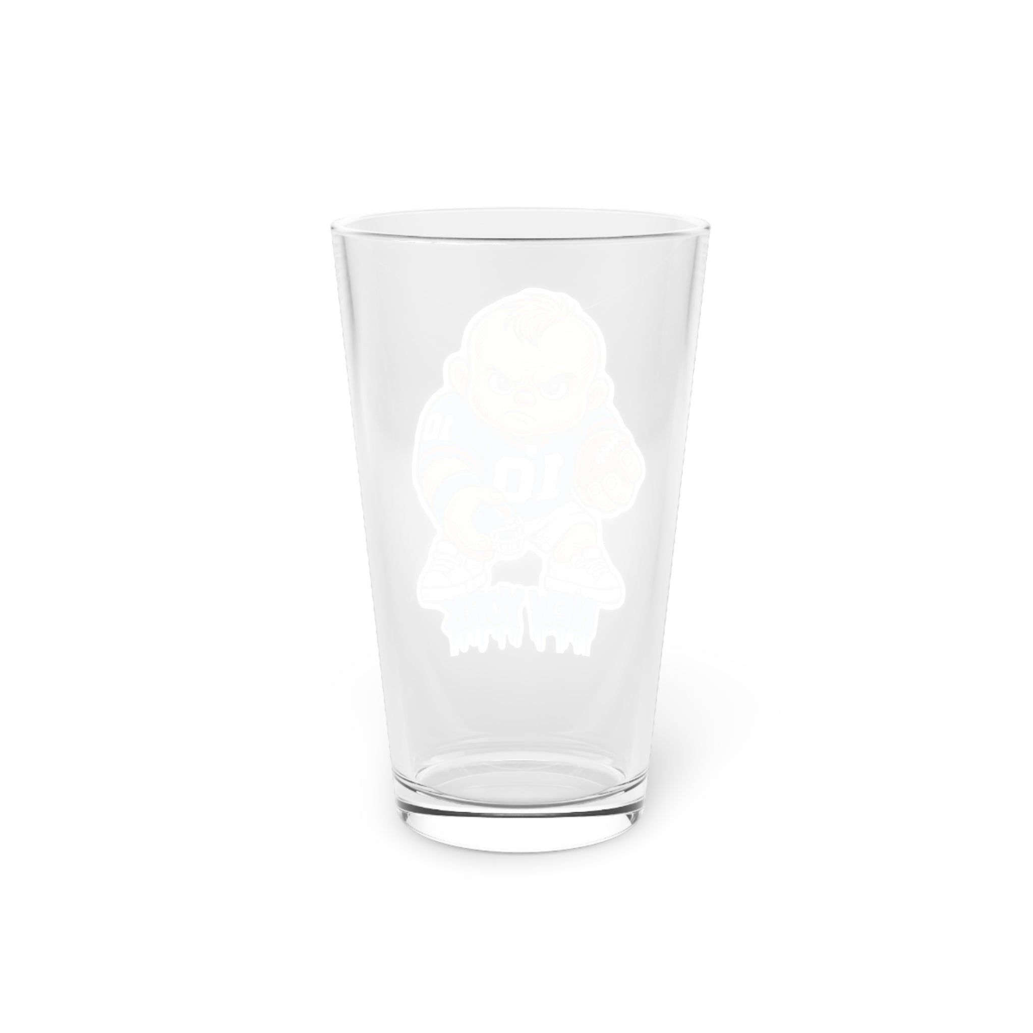 New York Giants Pint Glass, 16oz Beer Cup, Sports Fan Gift, Custom Drinkware, Tailgating Accessory, Party Glass