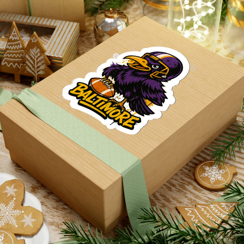 Ravens Kiss-Cut Stickers | Team Spirit Decor, Laptop Decals, Gift for Fans, Customizable Stickers