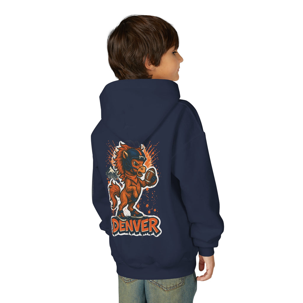 Denver Broncos Kids Sweatshirt – Baby Mascot Graffiti Hoodie