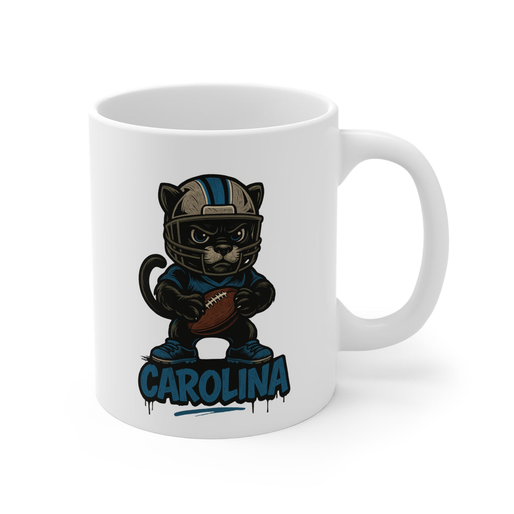 North Carolina Panthers Mug - 11oz Ceramic Coffee Cup for Fans