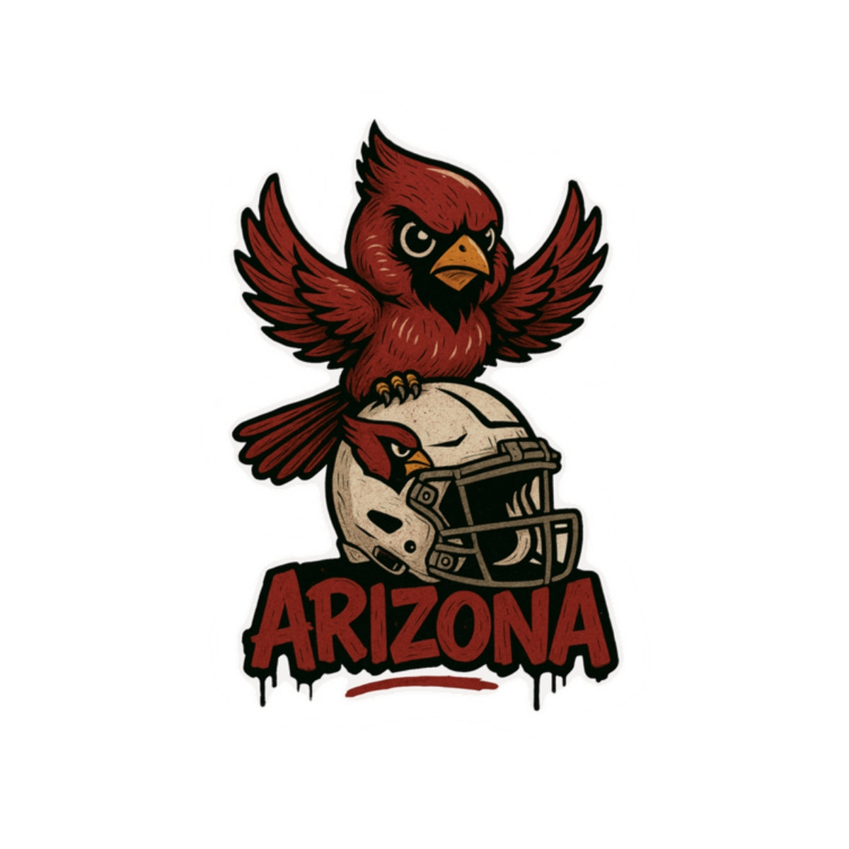 Arizona Cardinals Team Kiss-Cut Stickers | Team Spirit Decor, Laptop Decals, Gift for Fans, Customizable Stickers