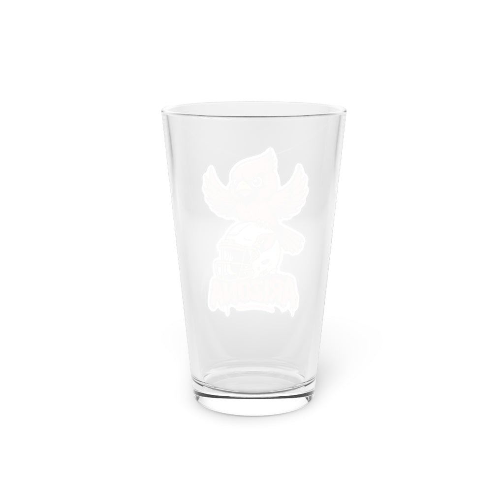 Arizona Cardinals Pint Glass, 16oz Beer Cup, Sports Fan Gift, Custom Drinkware, Tailgating Accessory, Party Glass