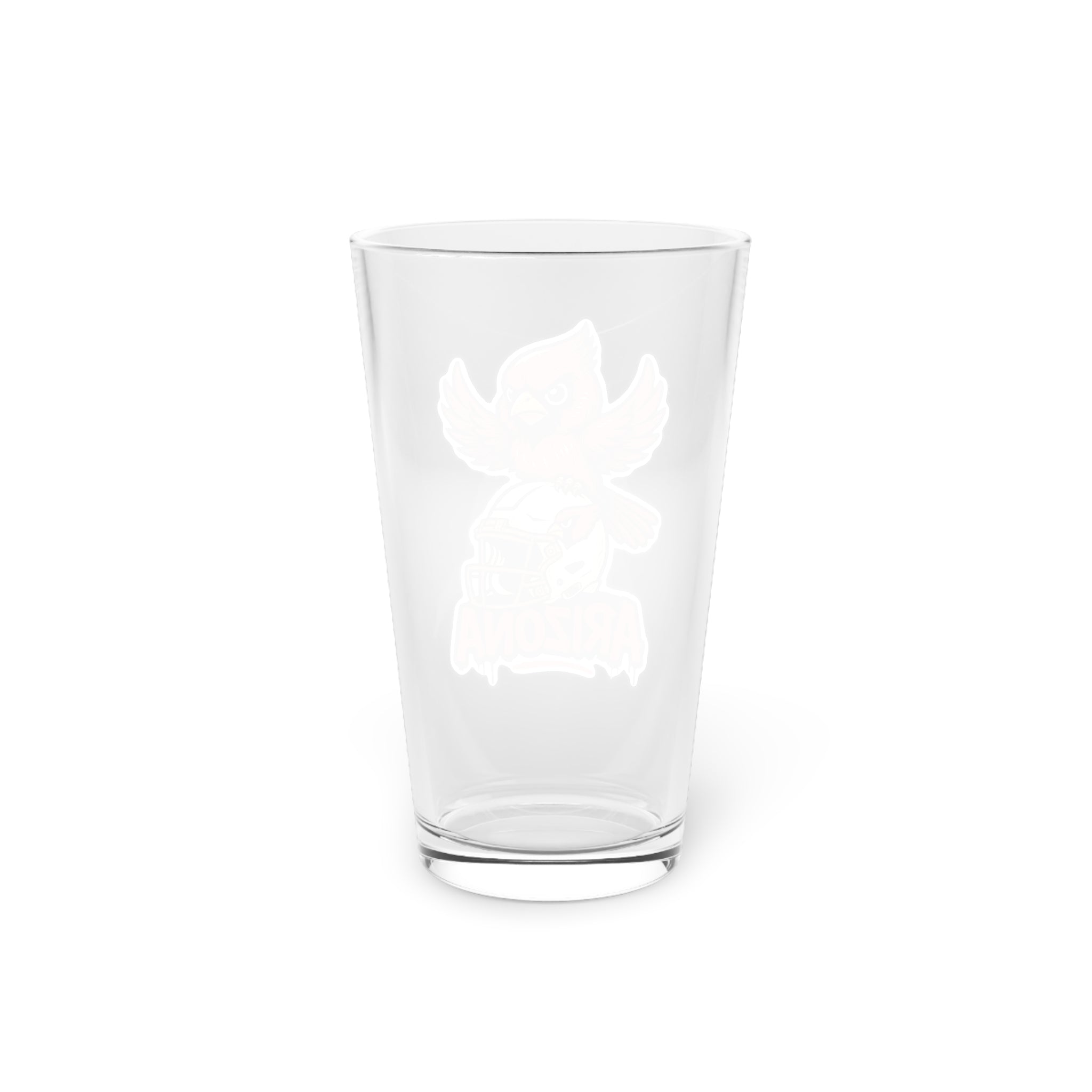 Arizona Cardinals Pint Glass, 16oz Beer Cup, Sports Fan Gift, Custom Drinkware, Tailgating Accessory, Party Glass