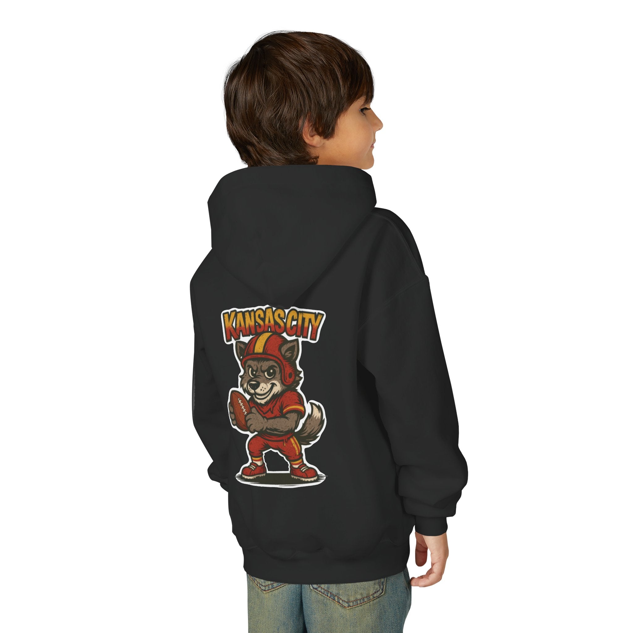 Kansas City Chiefs Kids Sweatshirt – Baby Mascot Graffiti Hoodie