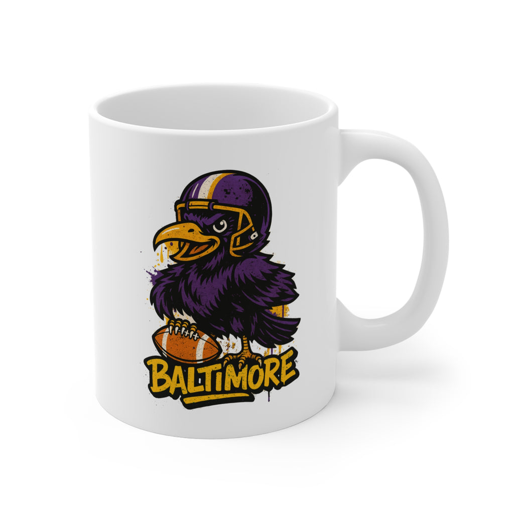 Baltimore Ravens Football Mug - 11oz Ceramic Coffee Cup for Fans