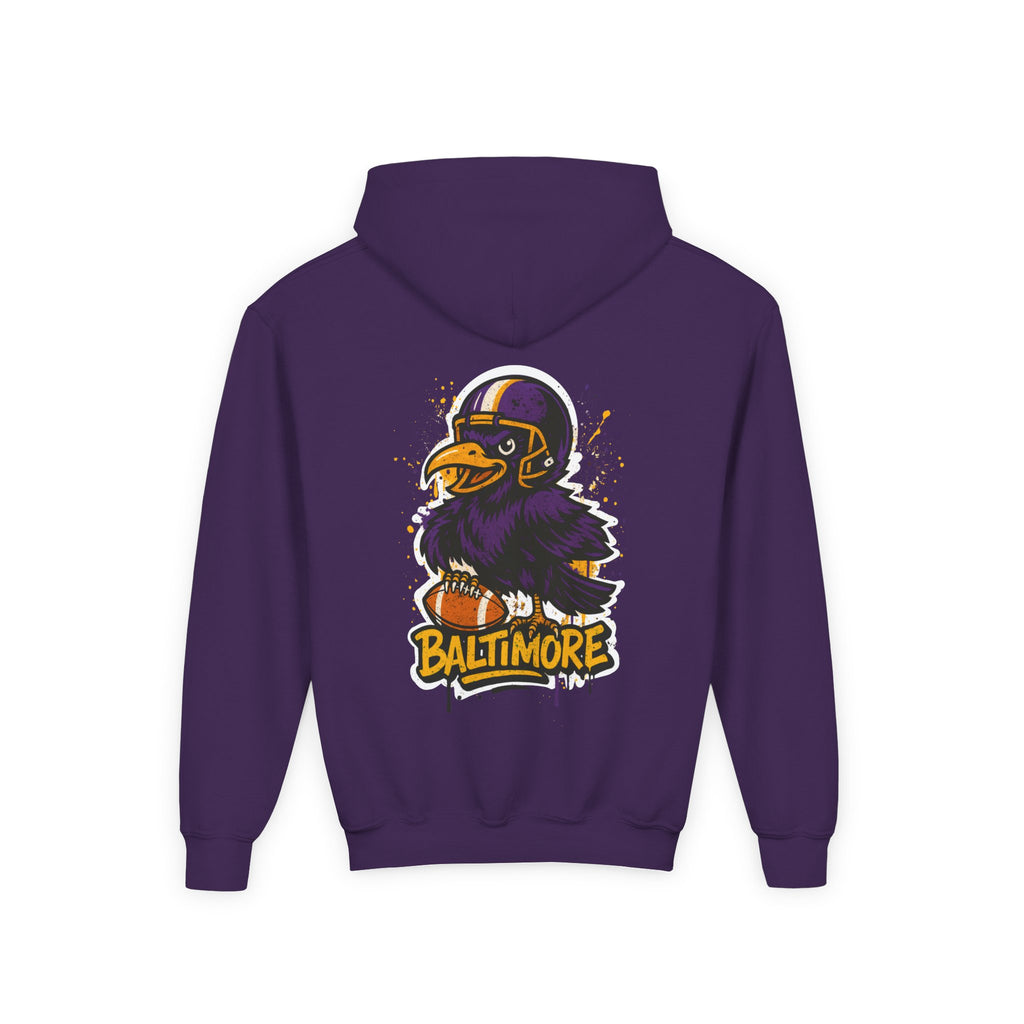 Baltimore Ravens Kids Sweatshirt – Baby Mascot Graffiti Hoodie