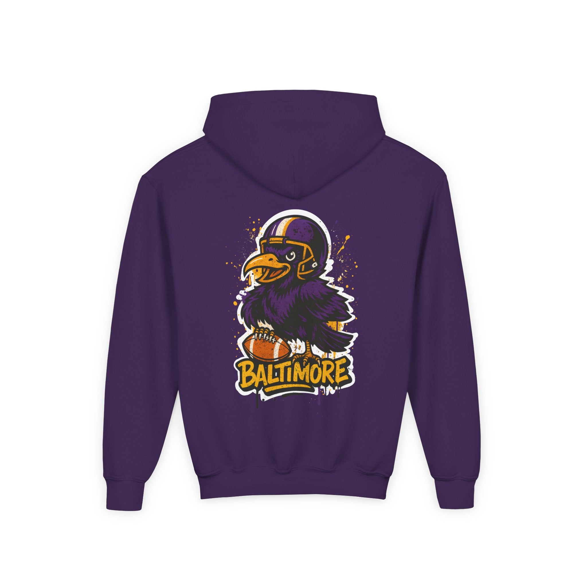 Baltimore Ravens Kids Sweatshirt – Baby Mascot Graffiti Hoodie