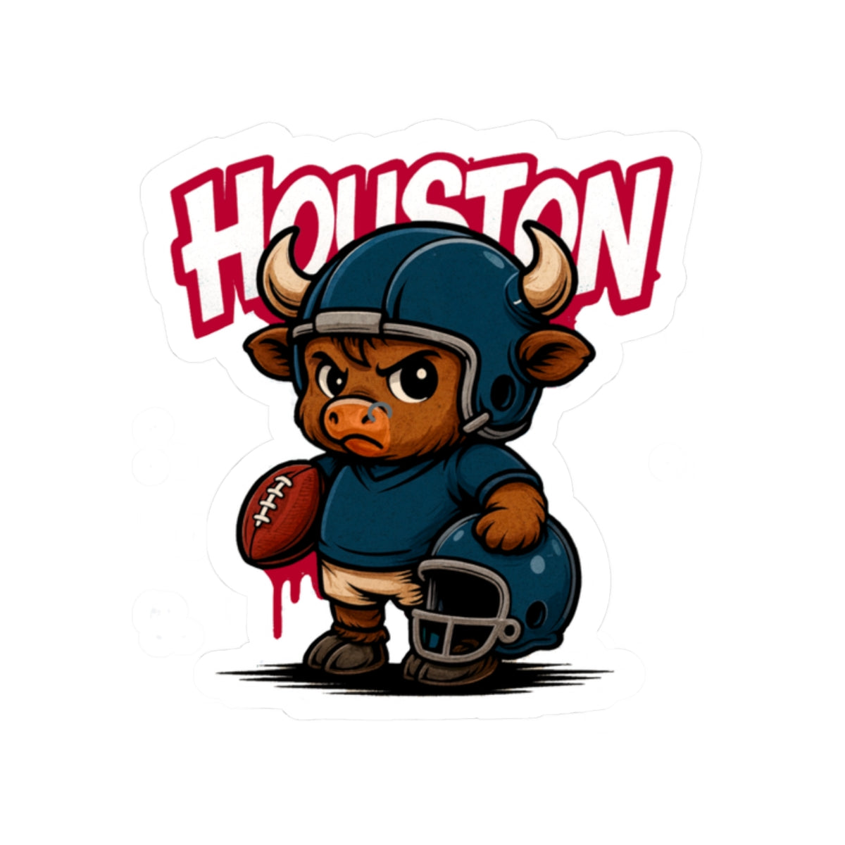 Houston Texans Sports Team Kiss-Cut Stickers | Team Spirit Decor, Laptop Decals, Gift for Fans, Customizable Stickers