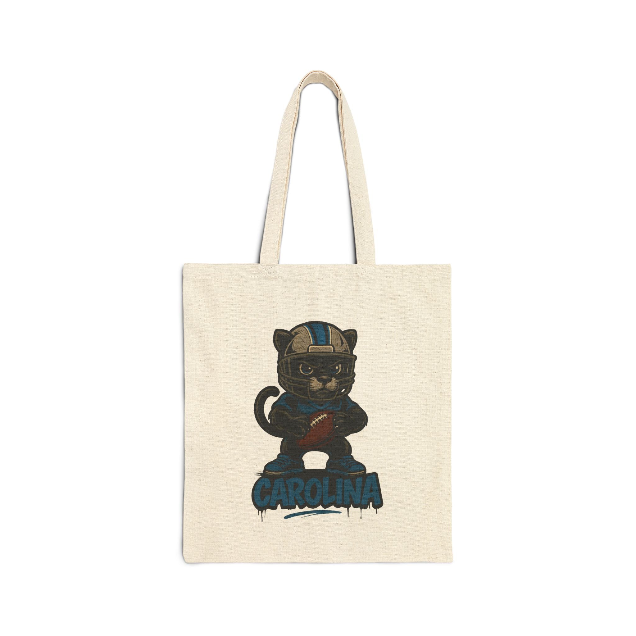 North Carolina Panthers Tote Bag — Cute Sports Canvas Tote for Fans