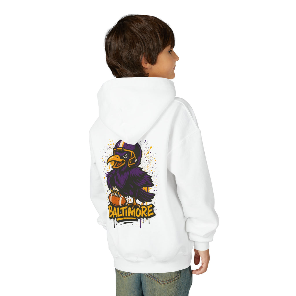 Baltimore Ravens Kids Sweatshirt – Baby Mascot Graffiti Hoodie