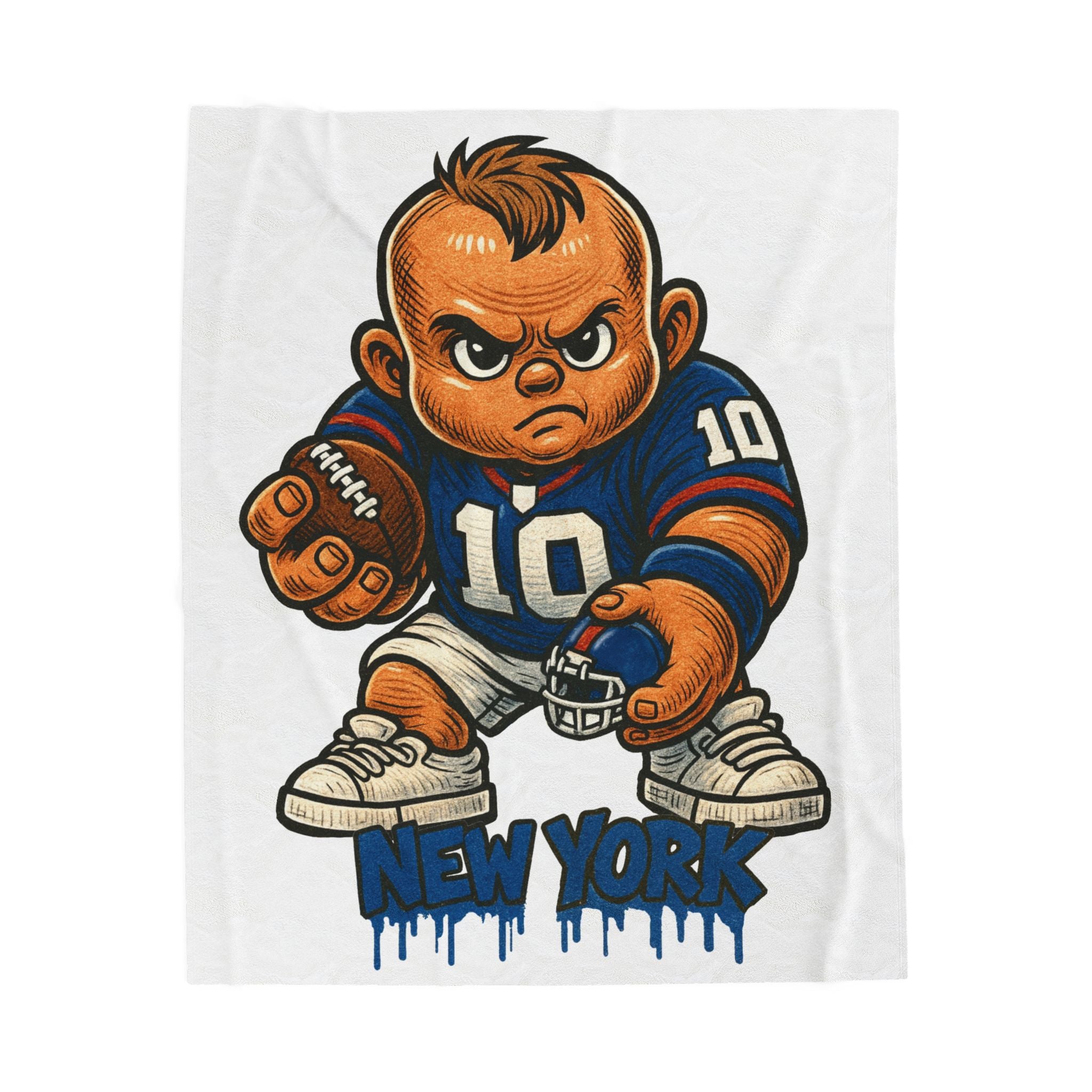 New York Giants Velveteen Blanket